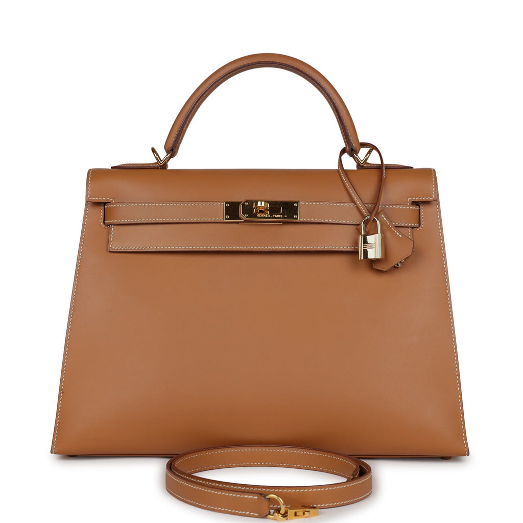 New Hermes Kelly Sellier 32 Gold Chamonix Gold Hardware
