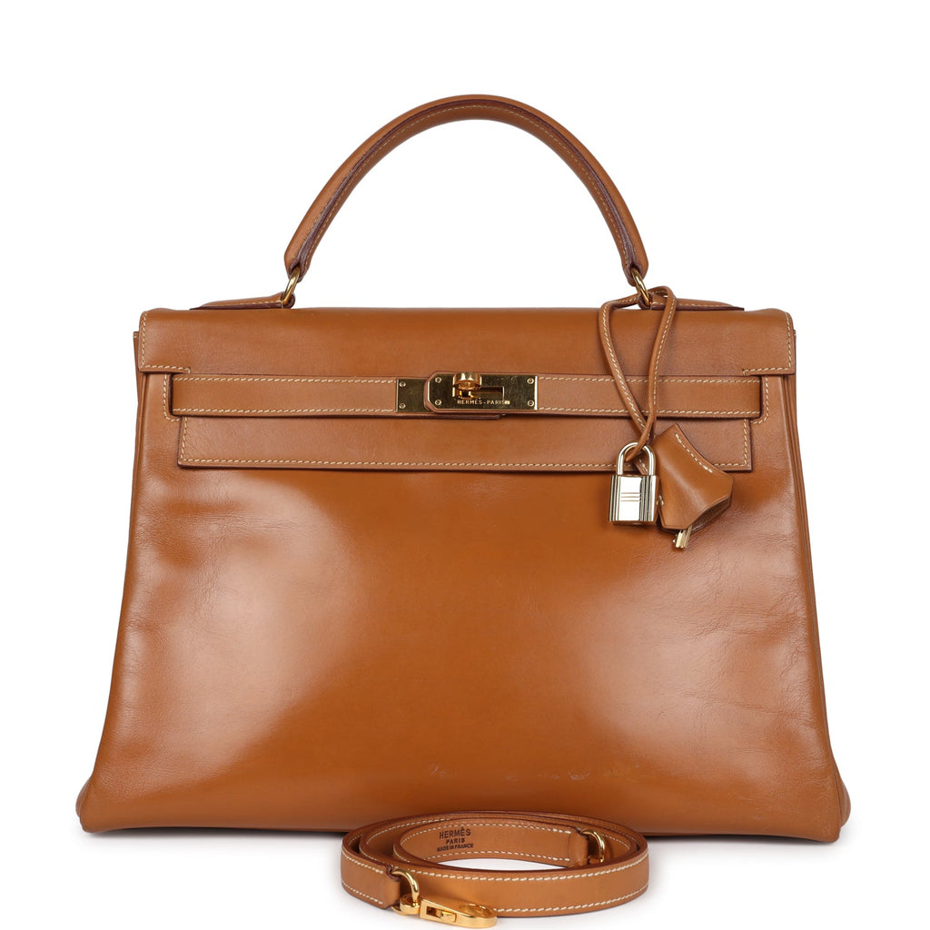 New Hermes Kelly Retourne 32 Naturel Sable Chamonix Gold Hardware