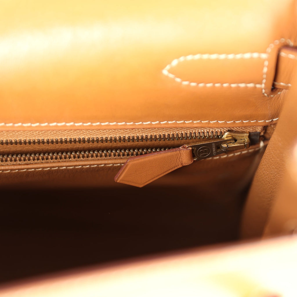 New Hermes Kelly Retourne 32 Naturel Sable Chamonix Gold Hardware