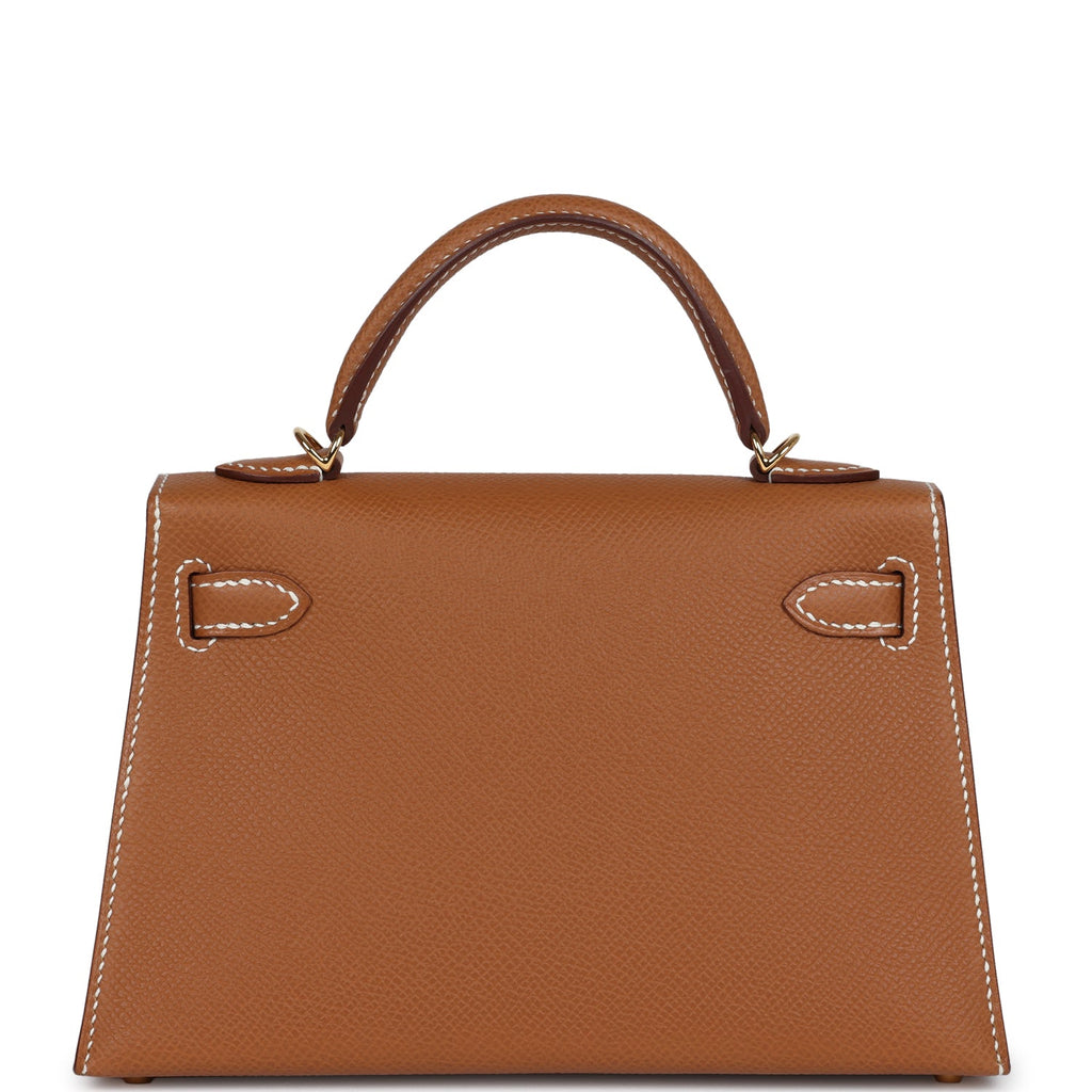 Hermes Kelly Sellier 20 Gold Epsom Gold Hardware