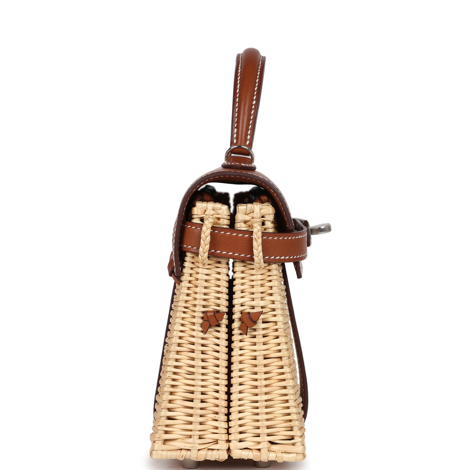 Hermes Mini Picnic Kelly 20 Fauve Barenia Palladium Hardware