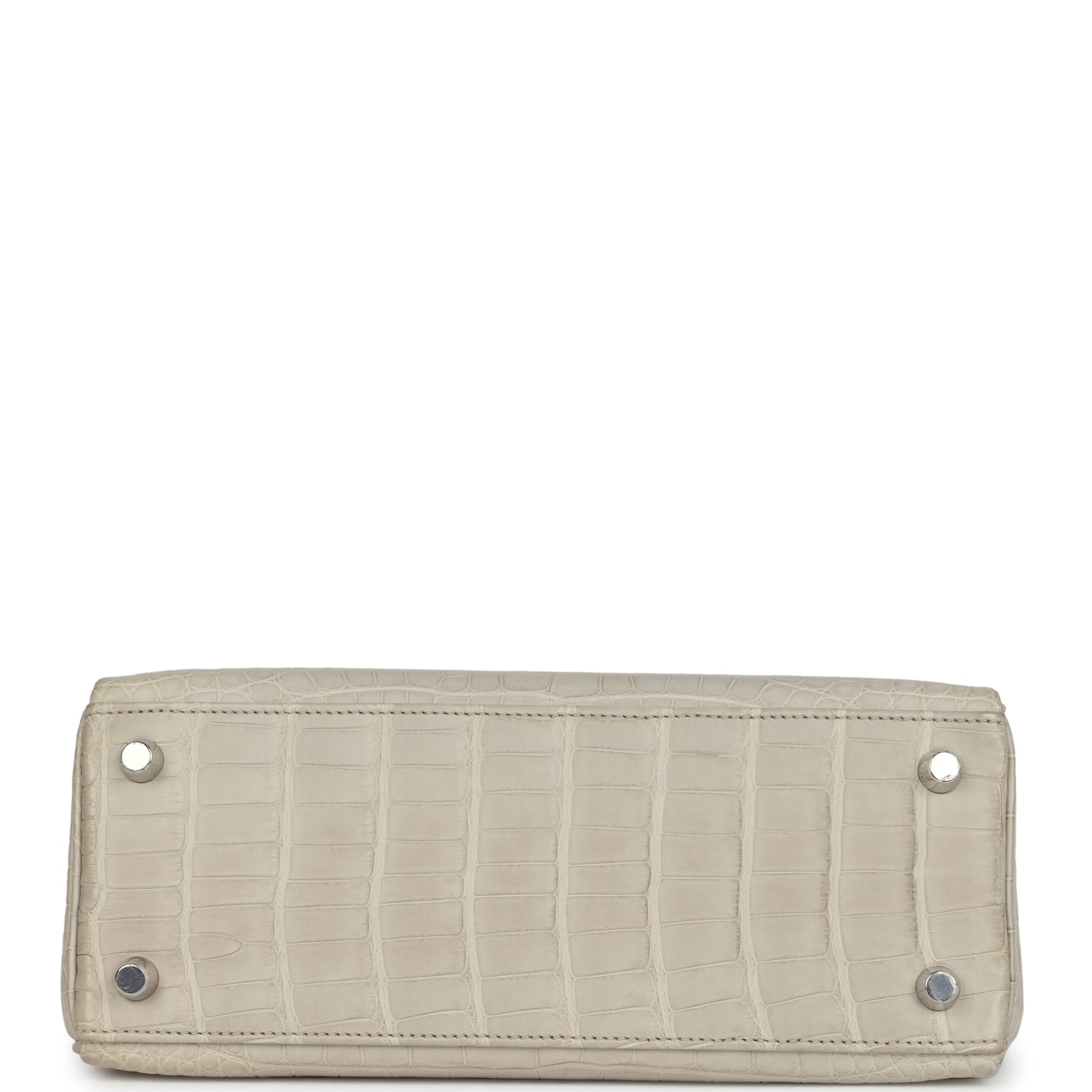Hermes Kelly Retourne 25 Beton Matte Alligator Palladium Hardware