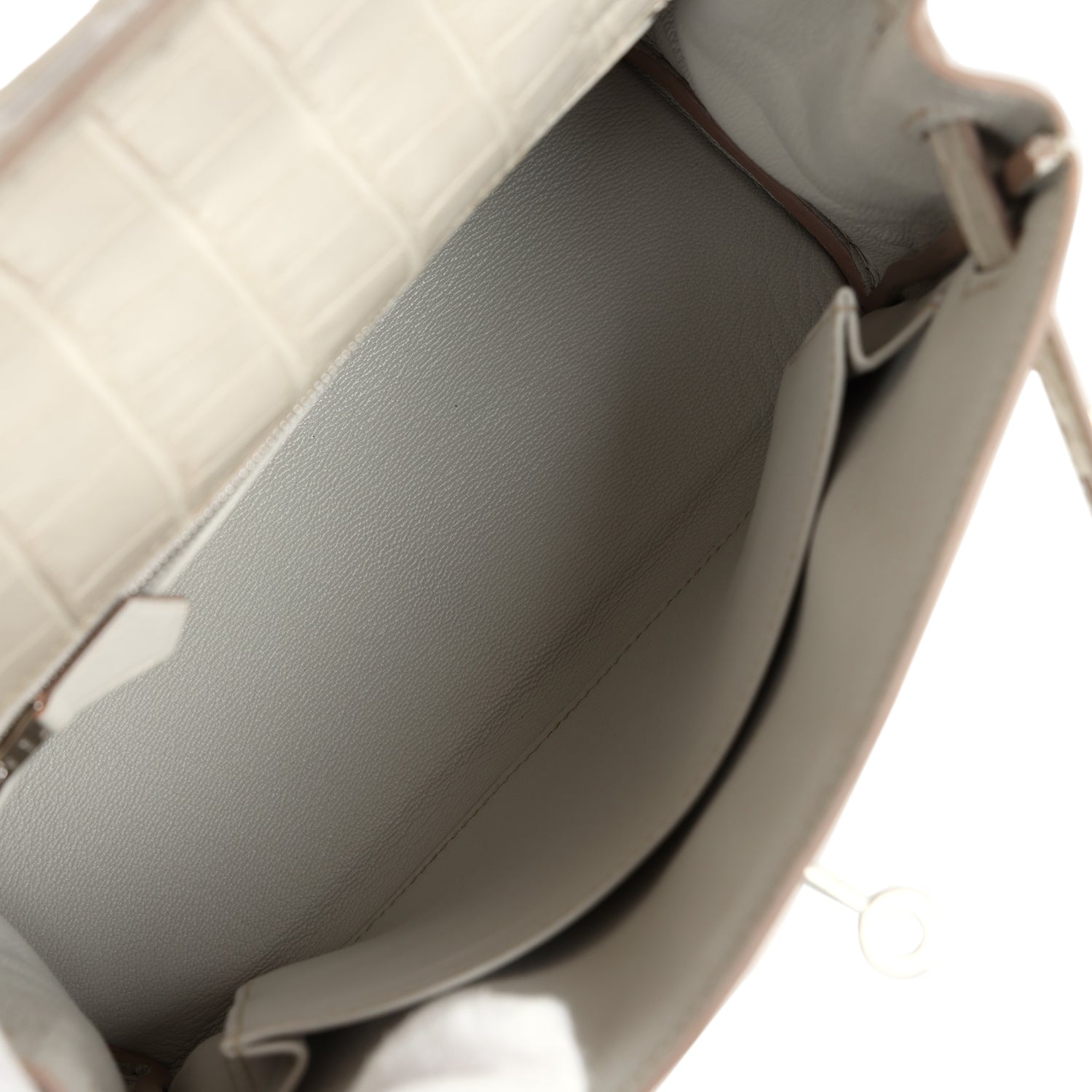 Hermes Kelly Retourne 25 Beton Matte Alligator Palladium Hardware