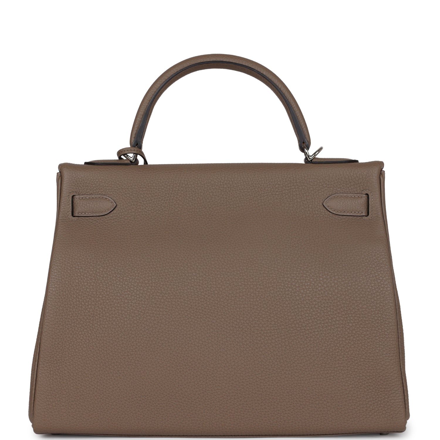 Hermes Special Order (HSS) Kelly Retourne 32 Etoupe Verso Togo Palladium Hardware