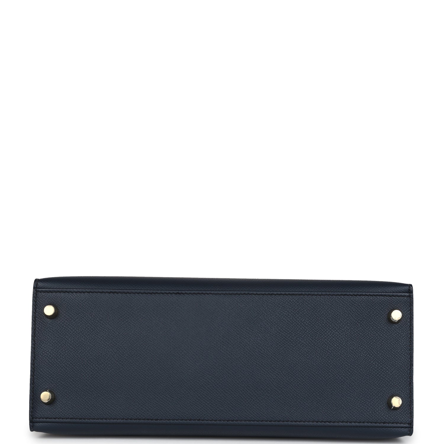 Hermes Kelly Sellier 28 Bleu Indigo Epsom Gold Hardware