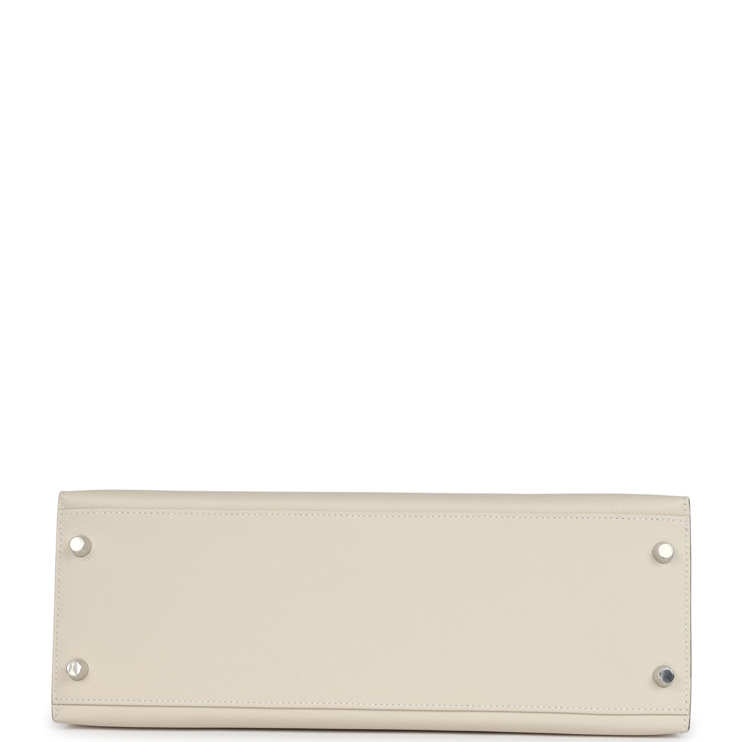 Hermes Kelly Sellier 32 Craie Epsom Palladium Hardware