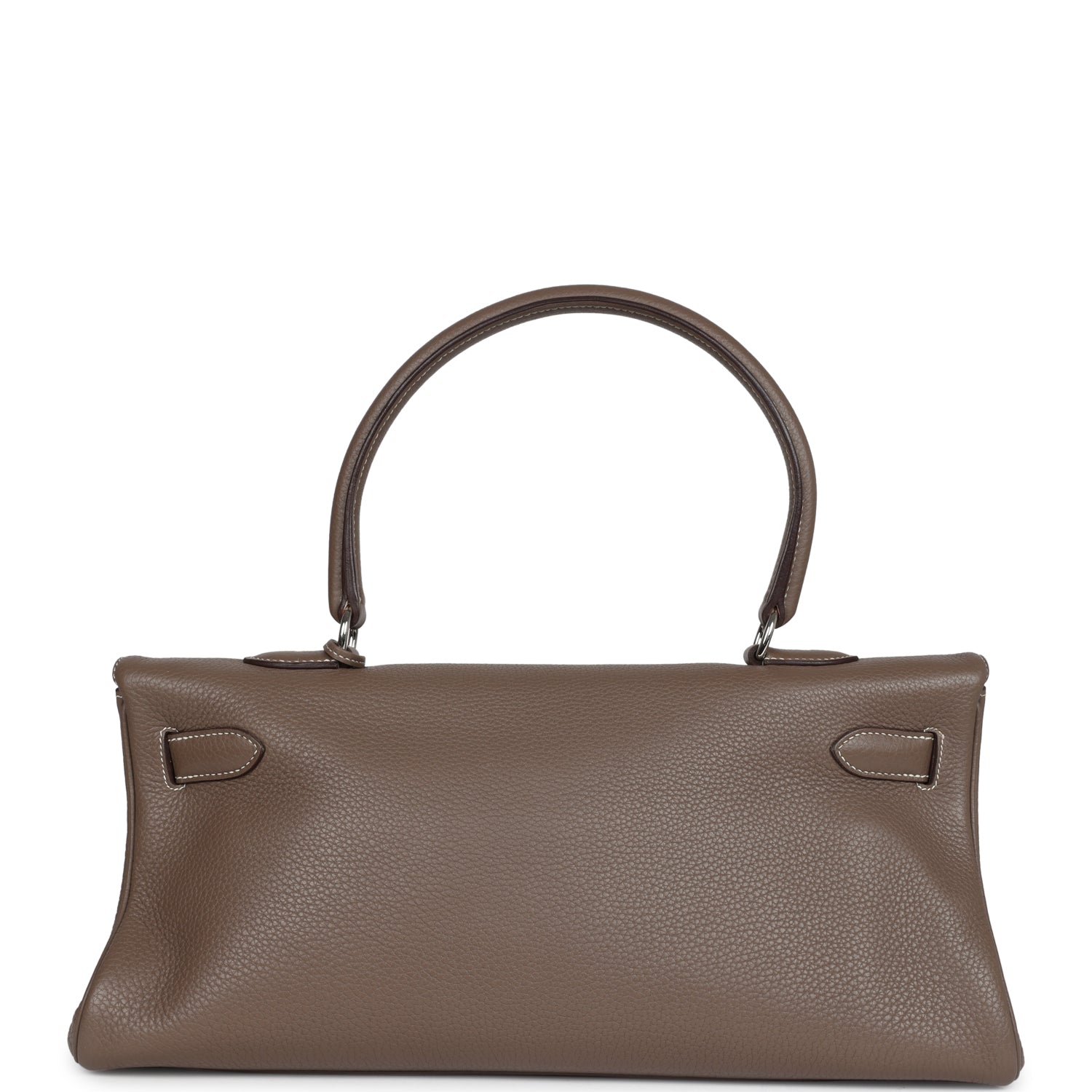 Hermes Shoulder Kelly 42 JPG Etoupe Clemence Palladium Hardware