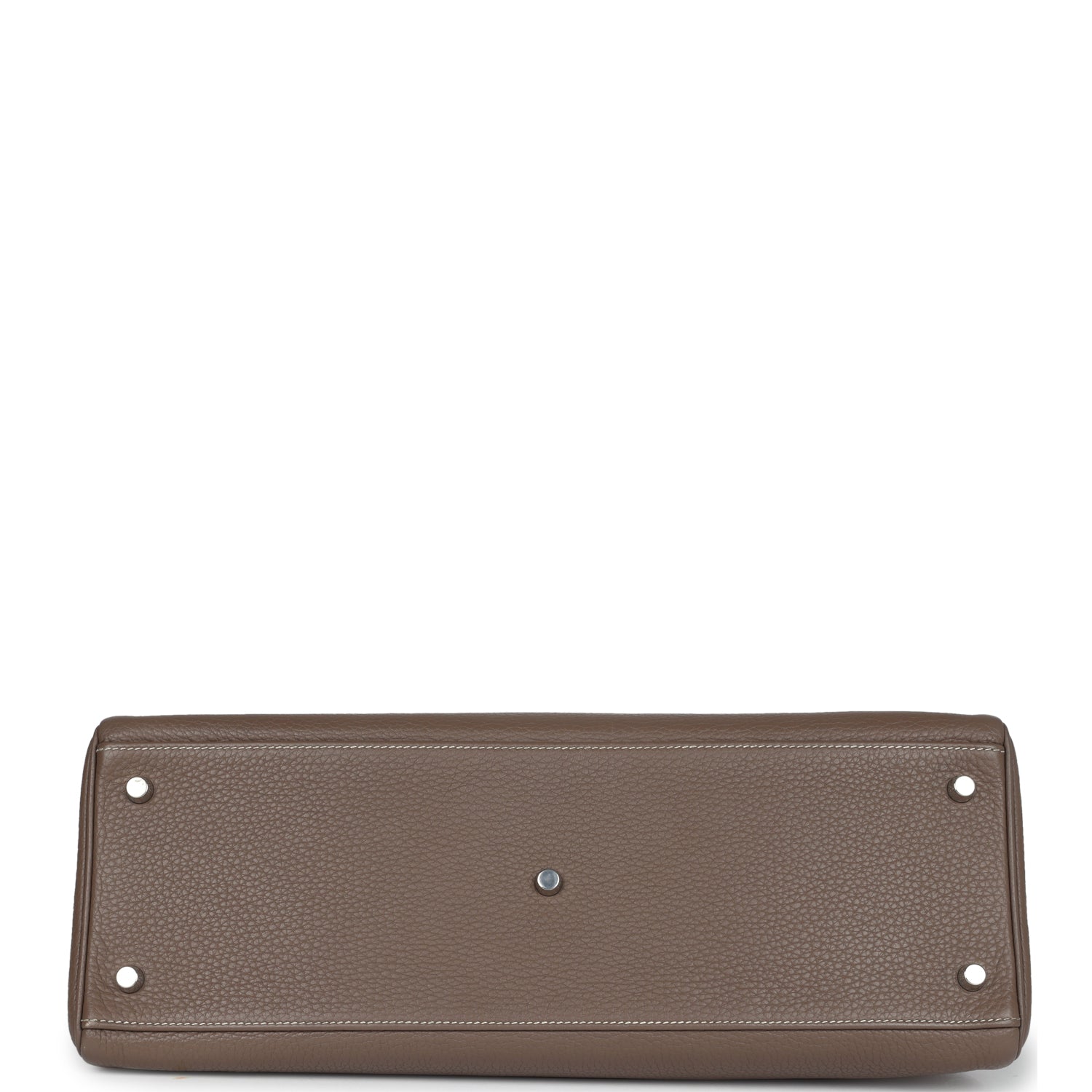 Hermes Shoulder Kelly 42 JPG Etoupe Clemence Palladium Hardware