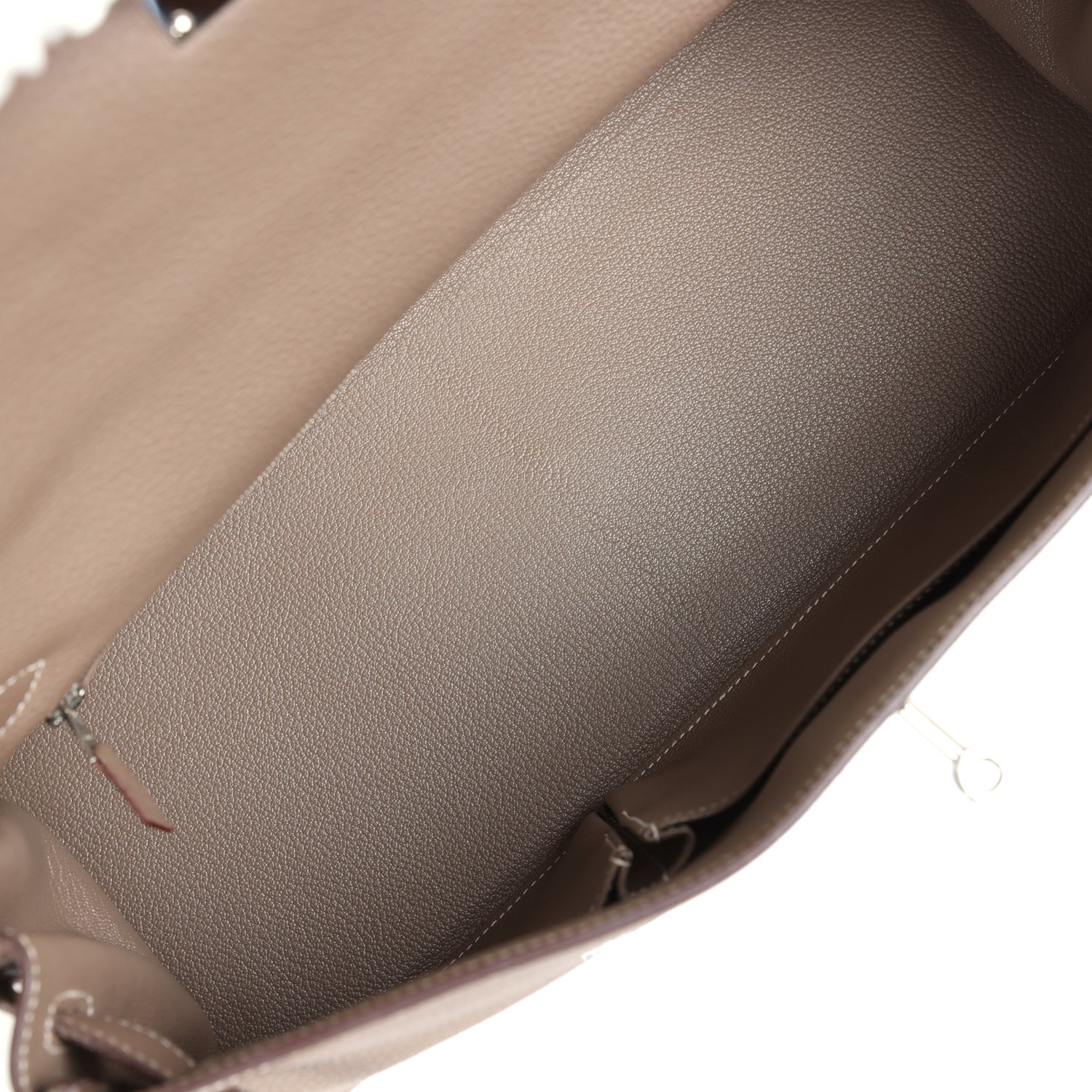 Hermes Shoulder Kelly 42 JPG Etoupe Clemence Palladium Hardware