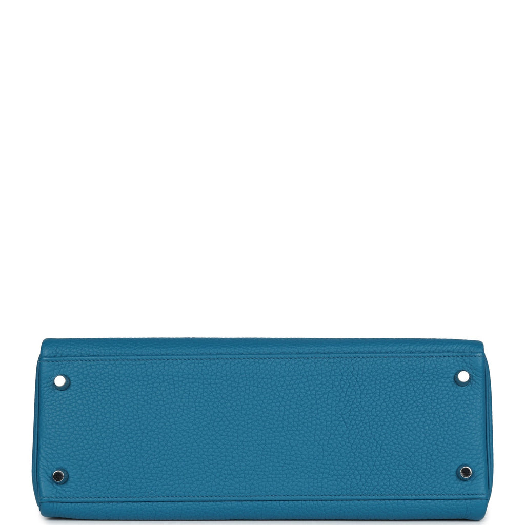 Hermes Kelly Retourne 32 Cobalt Clemence Palladium Hardware