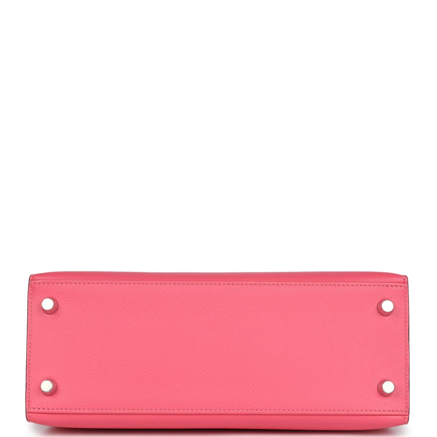 Hermes Kelly Sellier 25 Rose Azalee Epsom Palladium Hardware