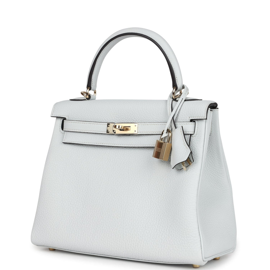 Hermes Kelly Retourne 25 Gris Platine Togo Permabrass Hardware