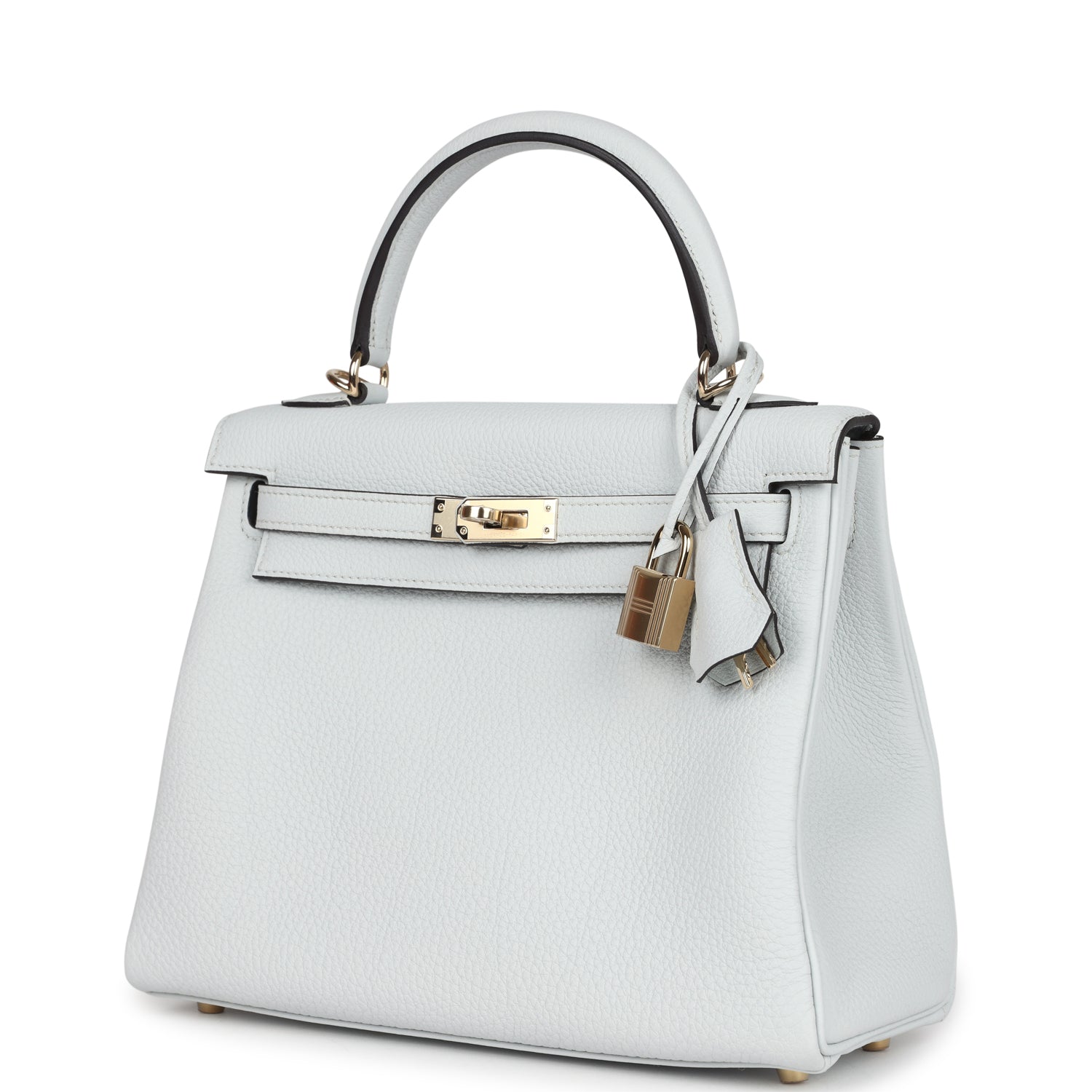 Hermes Kelly Retourne 25 Gris Platine Togo Permabrass Hardware