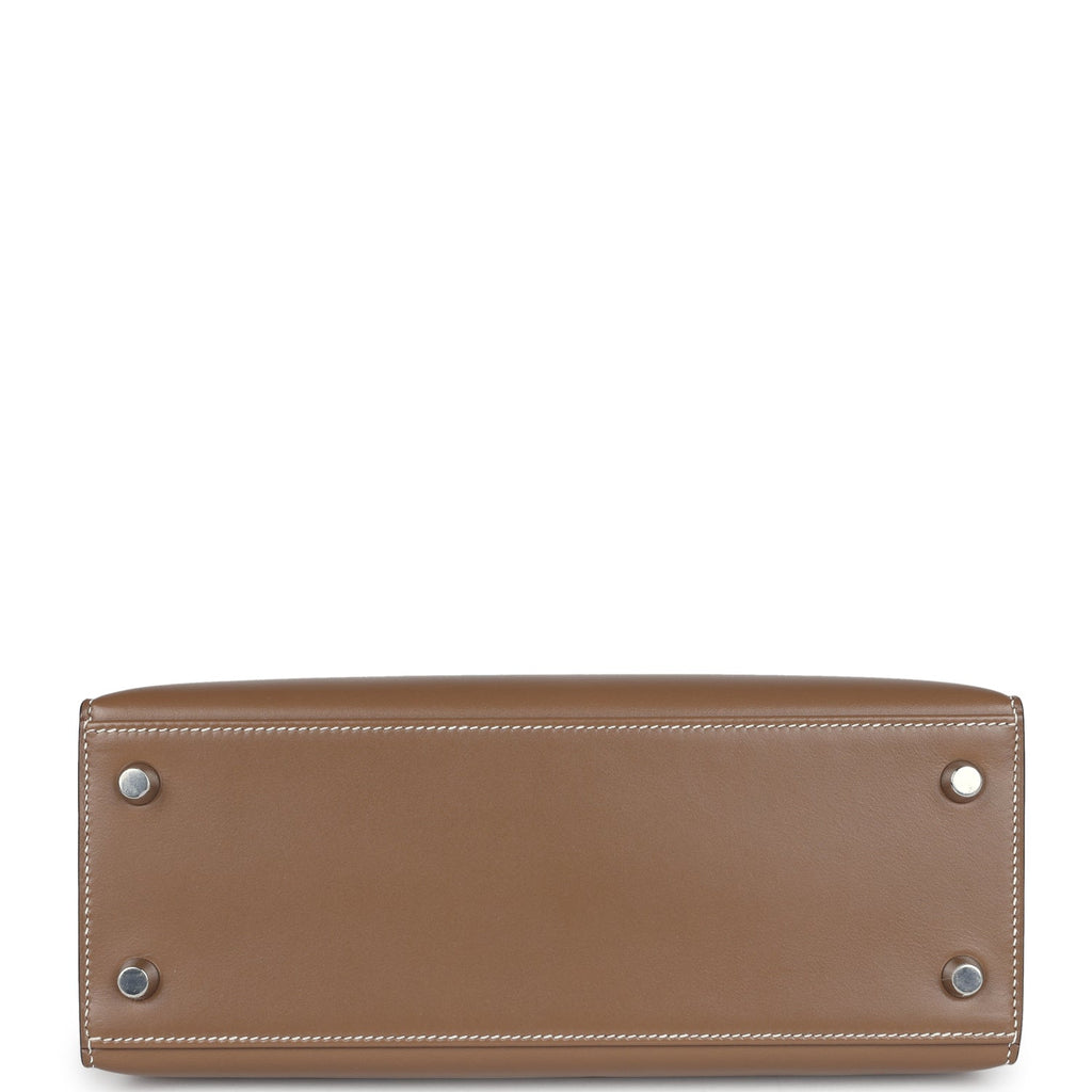 Hermes Kelly Sellier 25 Etoupe Tadelakt Palladium Hardware
