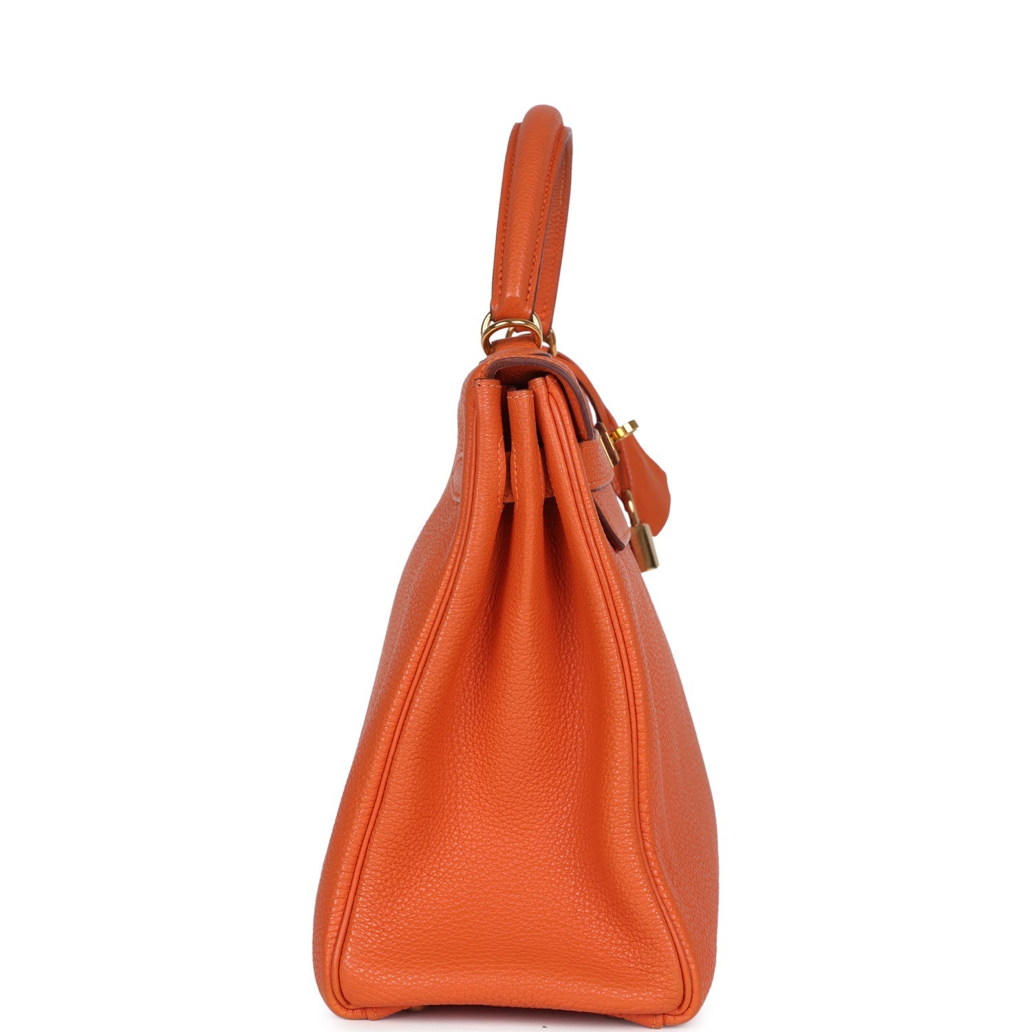 New Hermes Kelly Retourne 32 Orange Togo Gold Hardware