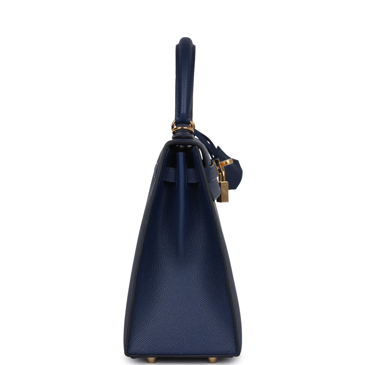 Hermes Kelly Sellier 25 Bleu Saphir Epsom Gold Hardware