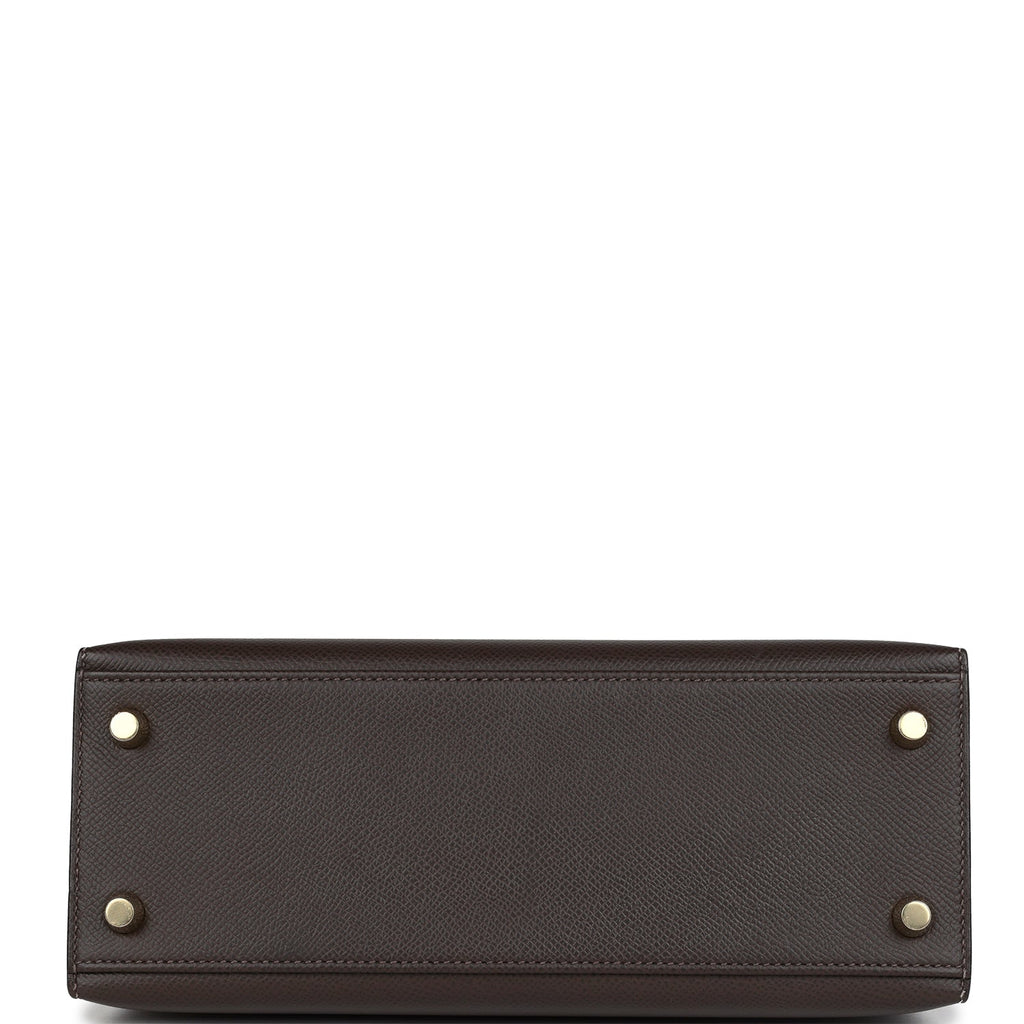 Hermes Kelly Sellier 25 Ebene Epsom Gold Hardware