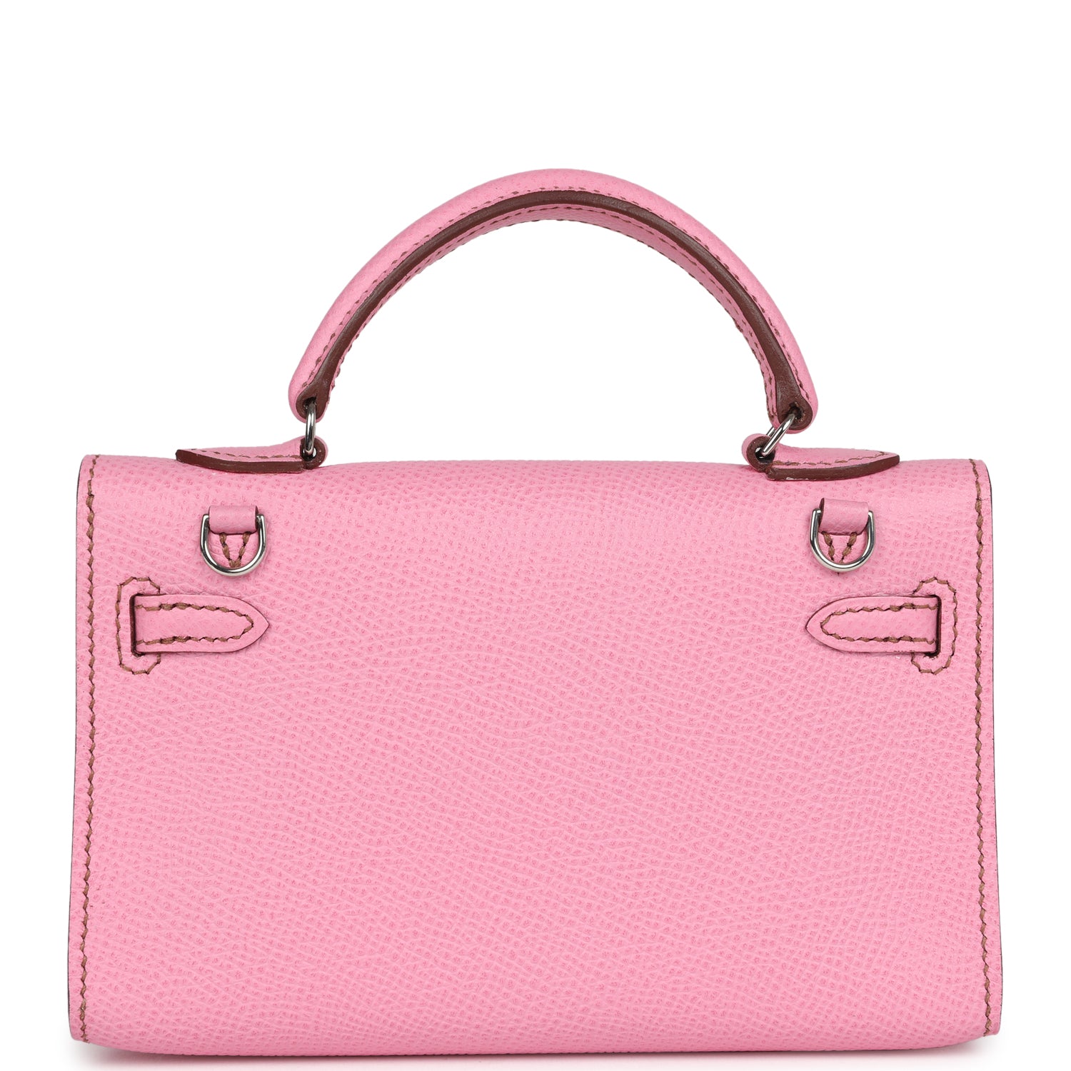New Hermes Micro Kelly 15 Bubblegum Epsom Palladium Hardware