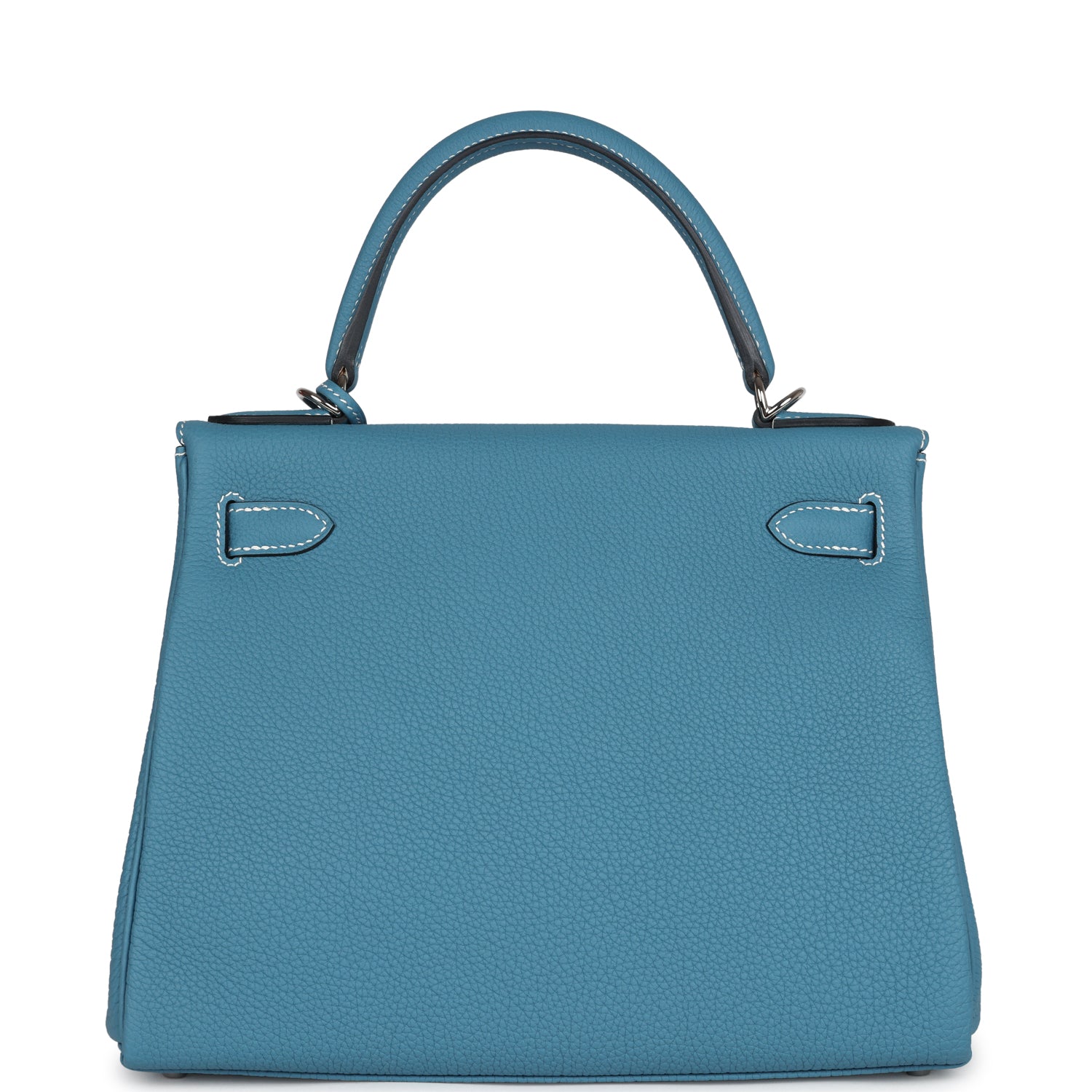 Hermes Kelly Retourne 28 Blue Jean Togo Palladium Hardware