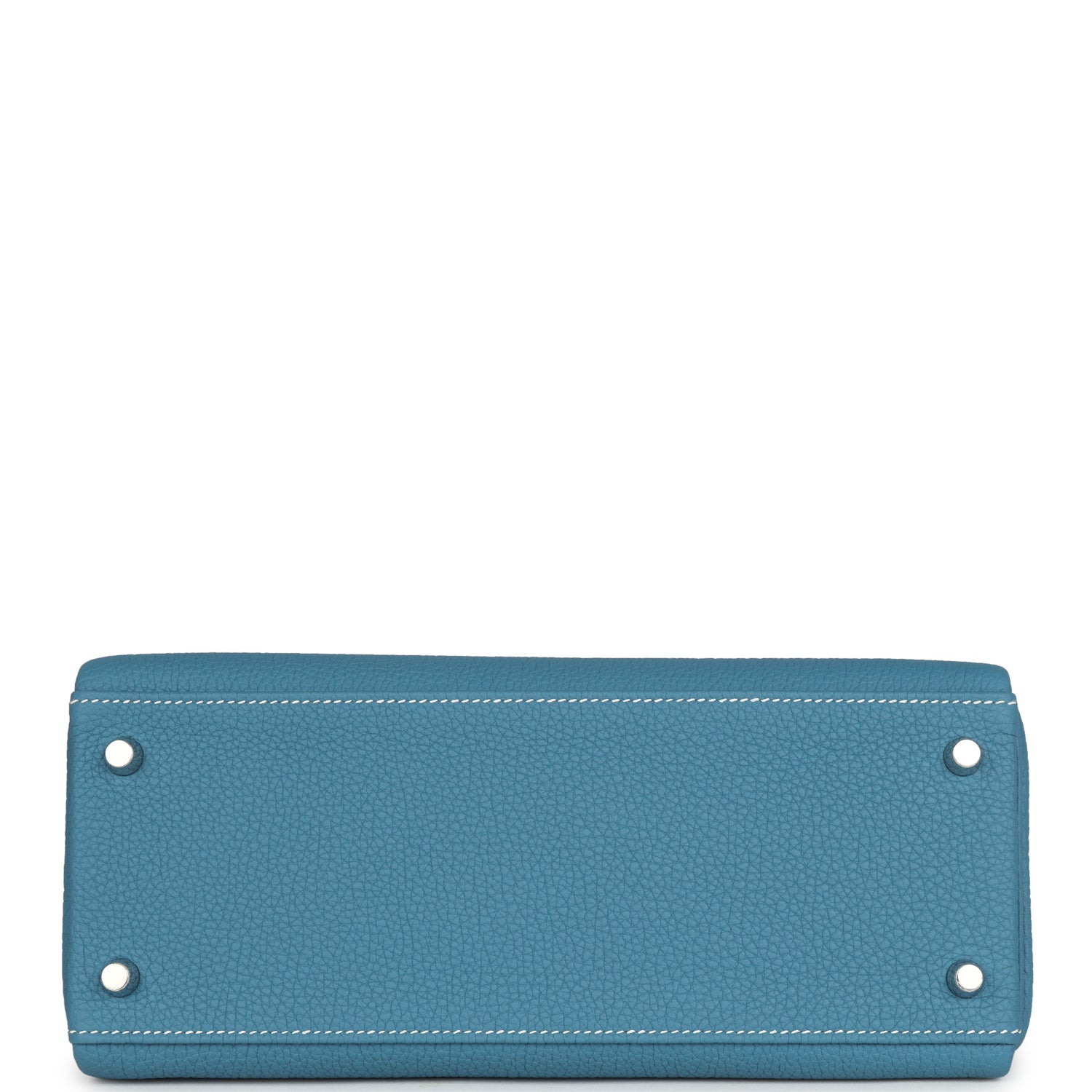 Hermes Kelly Retourne 28 Blue Jean Togo Palladium Hardware