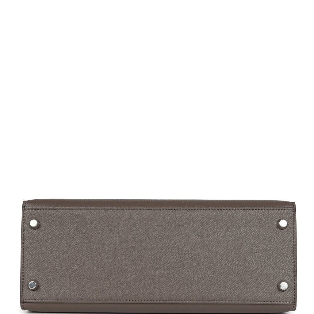 Hermes Kelly Sellier 28 Etain Epsom Palladium Hardware