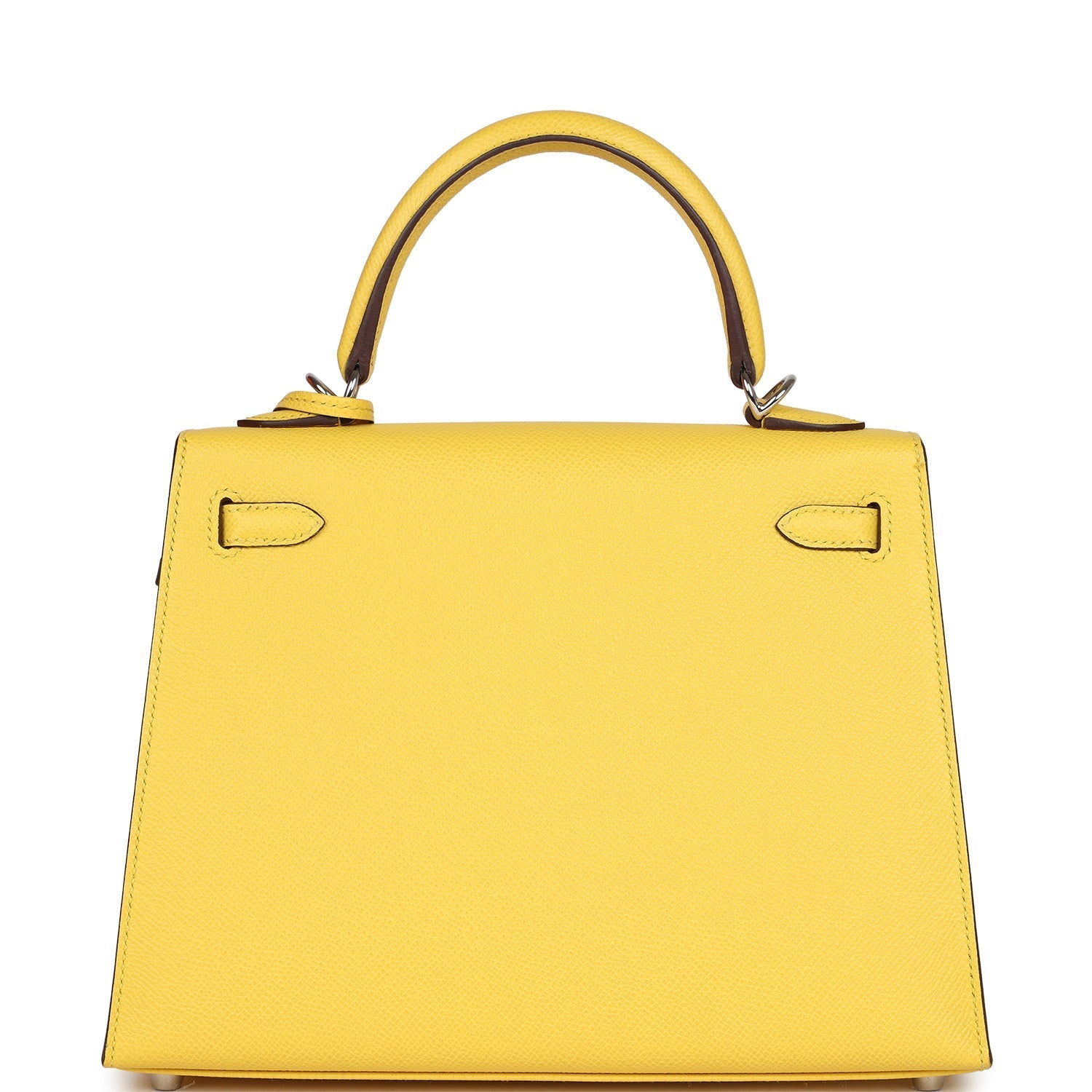 New Hermes Kelly Sellier 25 Jaune De Naples Epsom Palladium Hardware