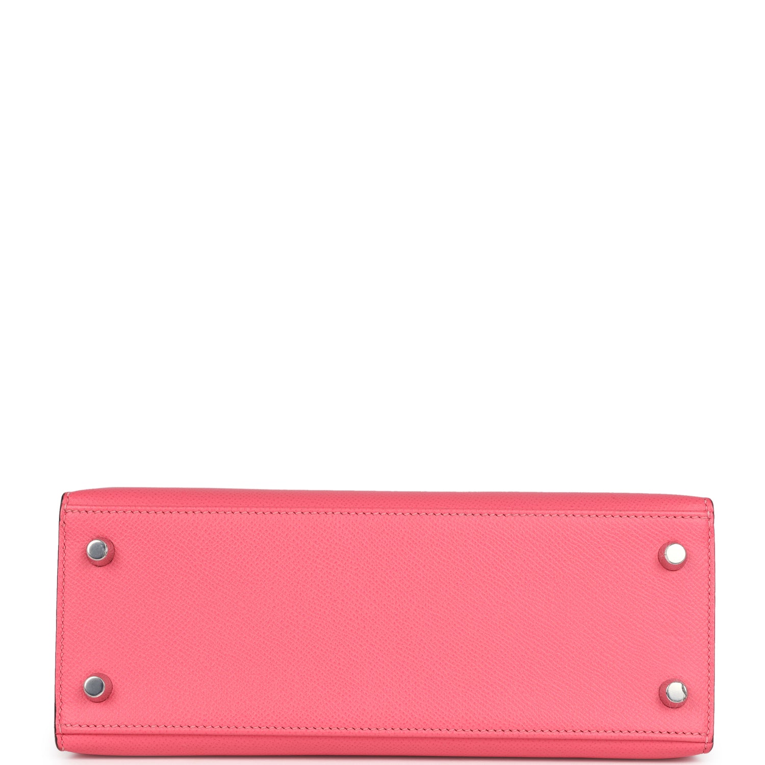 New Hermes Kelly Sellier 25 Rose Azalee Epsom Palladium Hardware