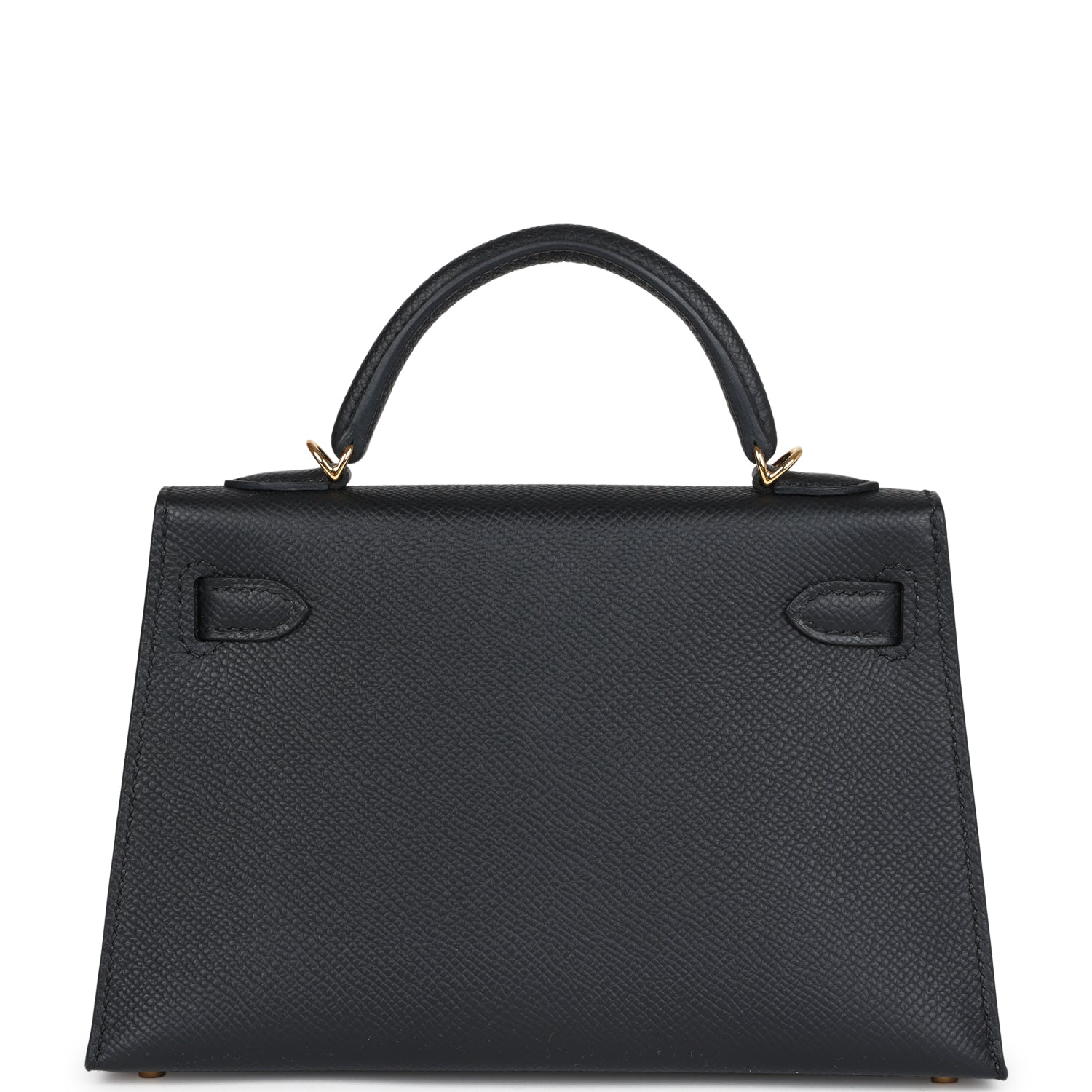 Hermes Kelly Sellier 20 Black Epsom Gold Hardware