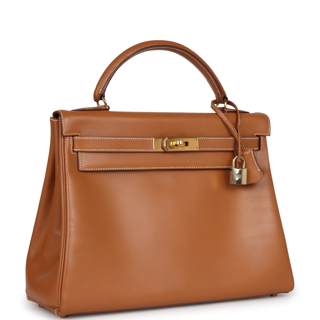 New Hermes Kelly Retourne 32 Naturel Sable Chamonix Gold Hardware