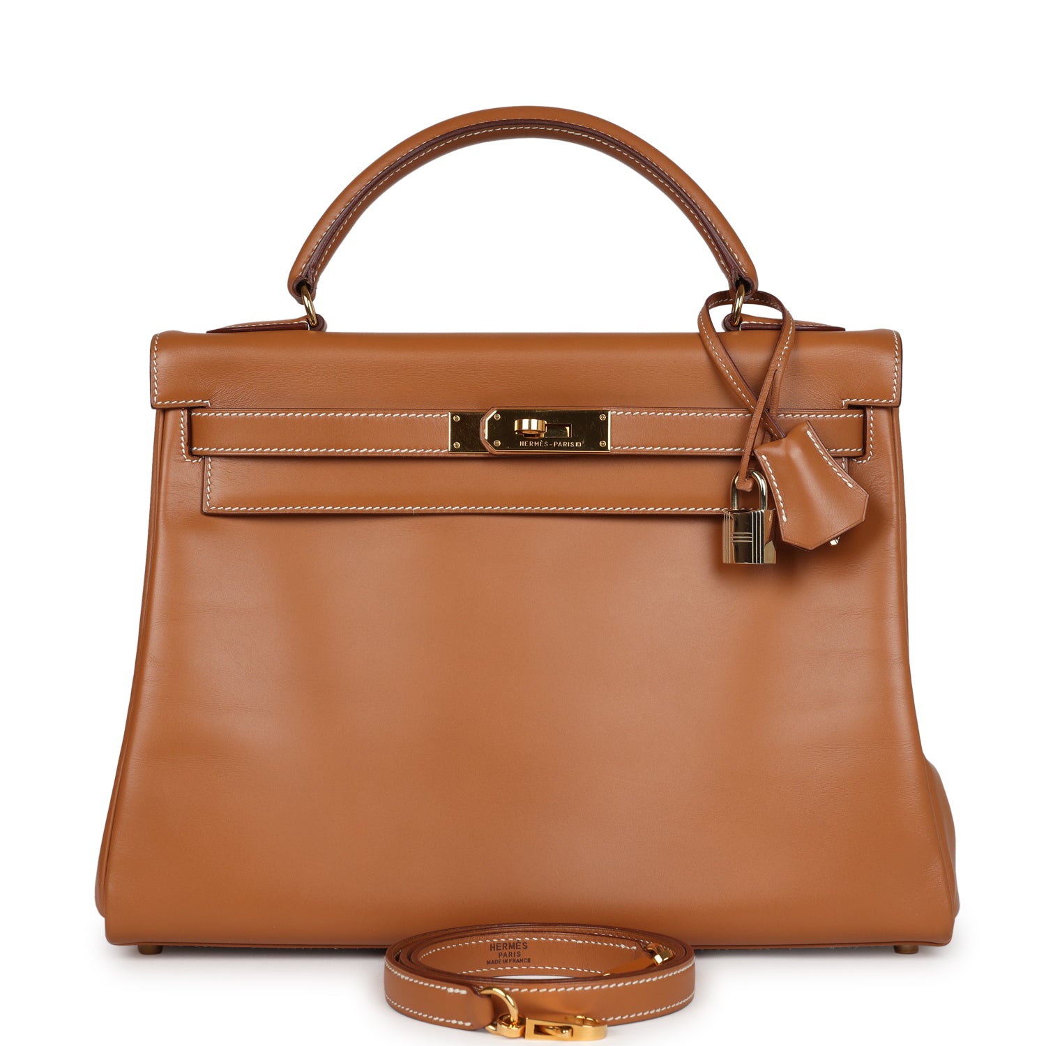 New Hermes Kelly Retourne 32 Naturel Sable Chamonix Gold Hardware