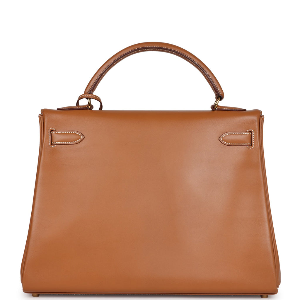 New Hermes Kelly Retourne 32 Naturel Sable Chamonix Gold Hardware