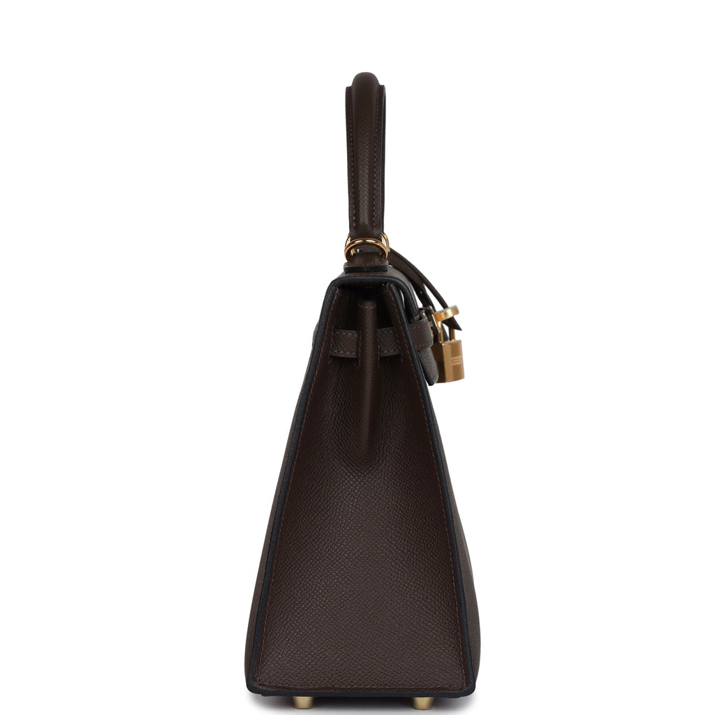 Hermes Kelly Sellier 25 Ecorce Epsom Gold Hardware