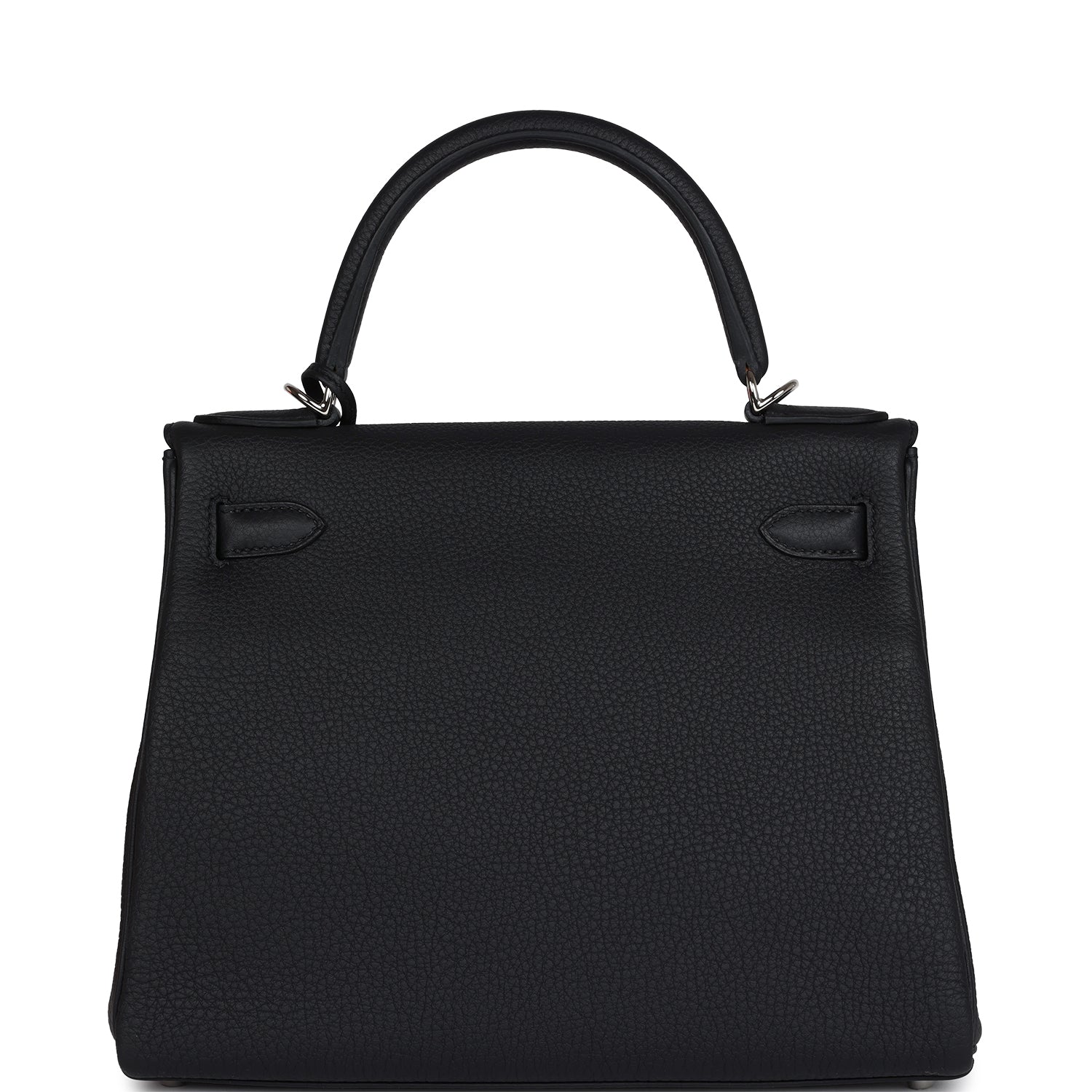 Hermes Kelly Retourne 28 Black Togo Palladium Hardware