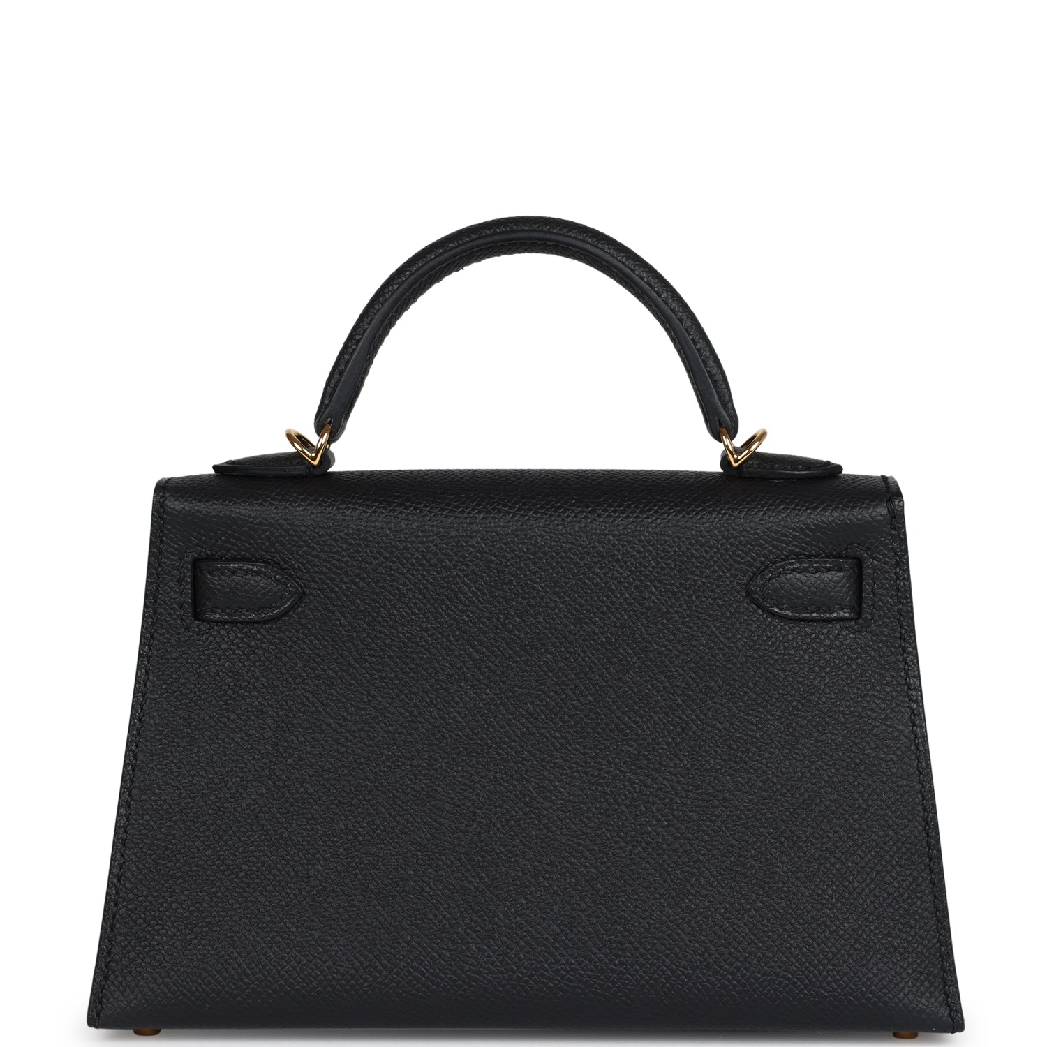 Hermes Kelly Sellier 20 Black Epsom Gold Hardware