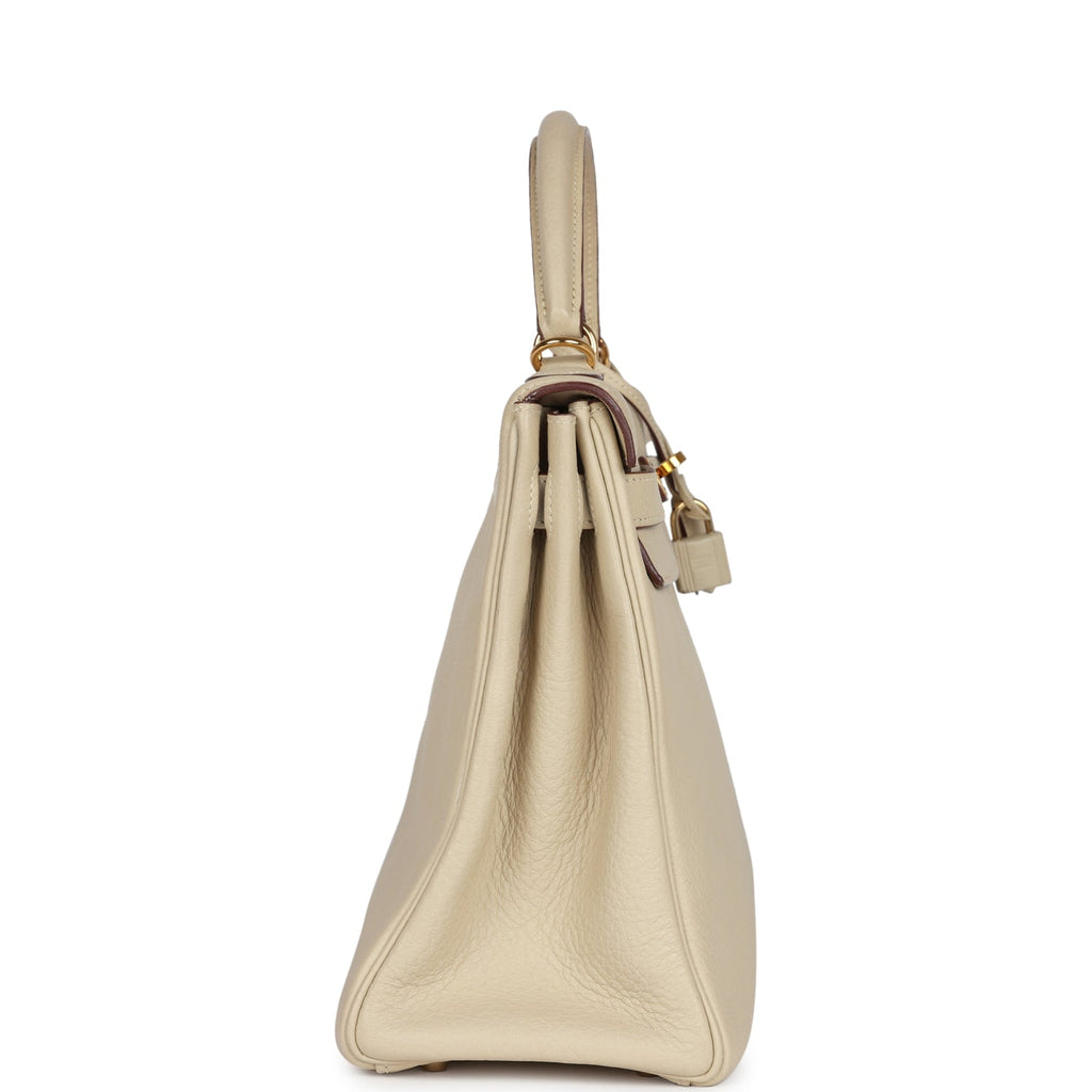 New Hermes Kelly Retourne 32 Parchemin Togo Gold Hardware