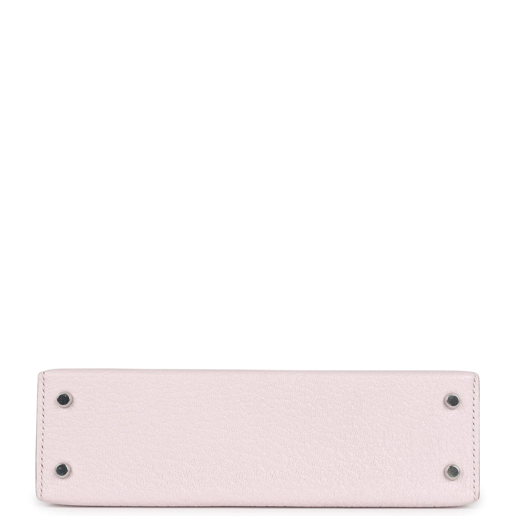 Hermes Kelly Sellier 20 Mauve Pale Chevre Palladium Hardware