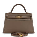Hermes Kelly Sellier 20 Etoupe Madame Gold Hardware
