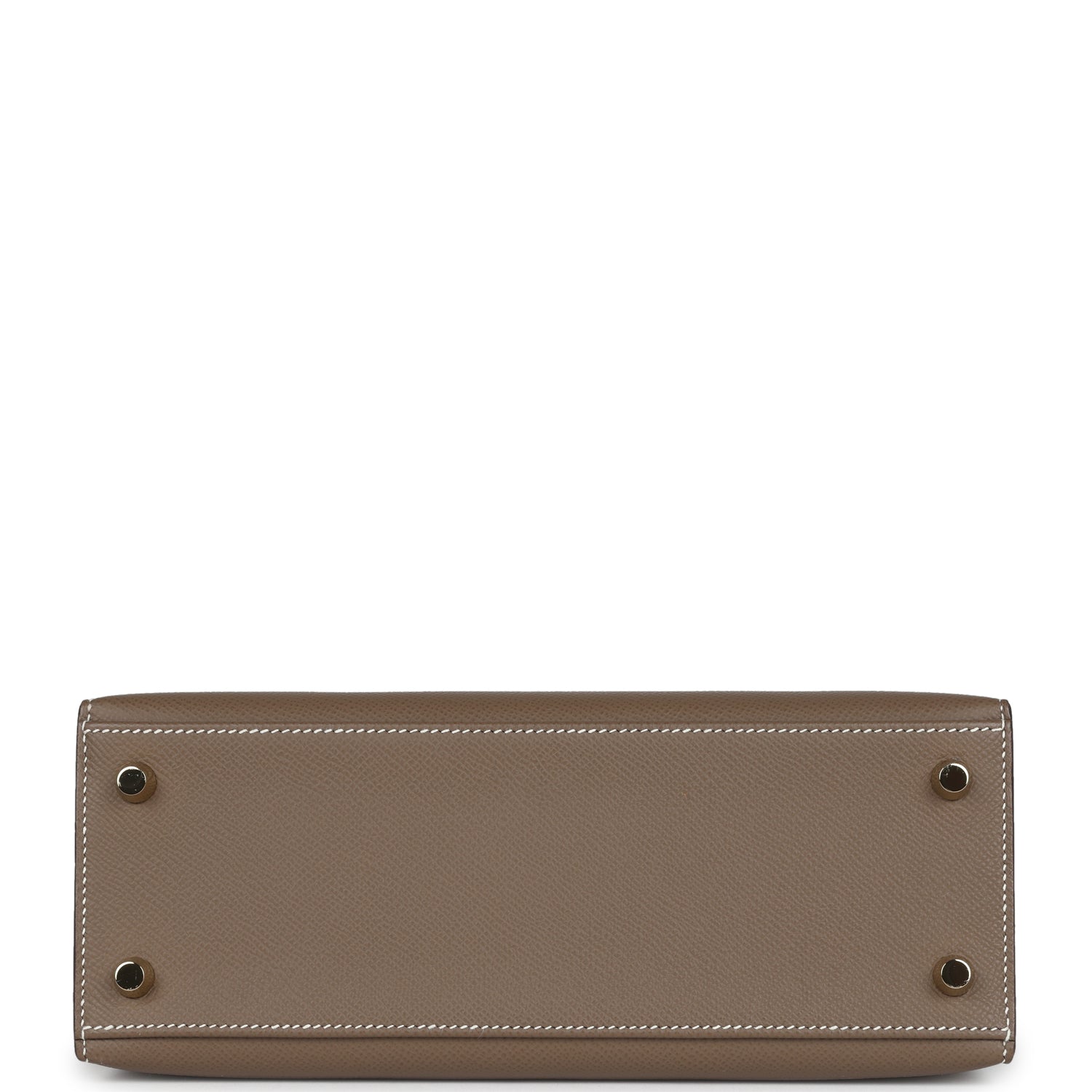 New Hermes Kelly Sellier 25 Etoupe Epsom Gold Hardware