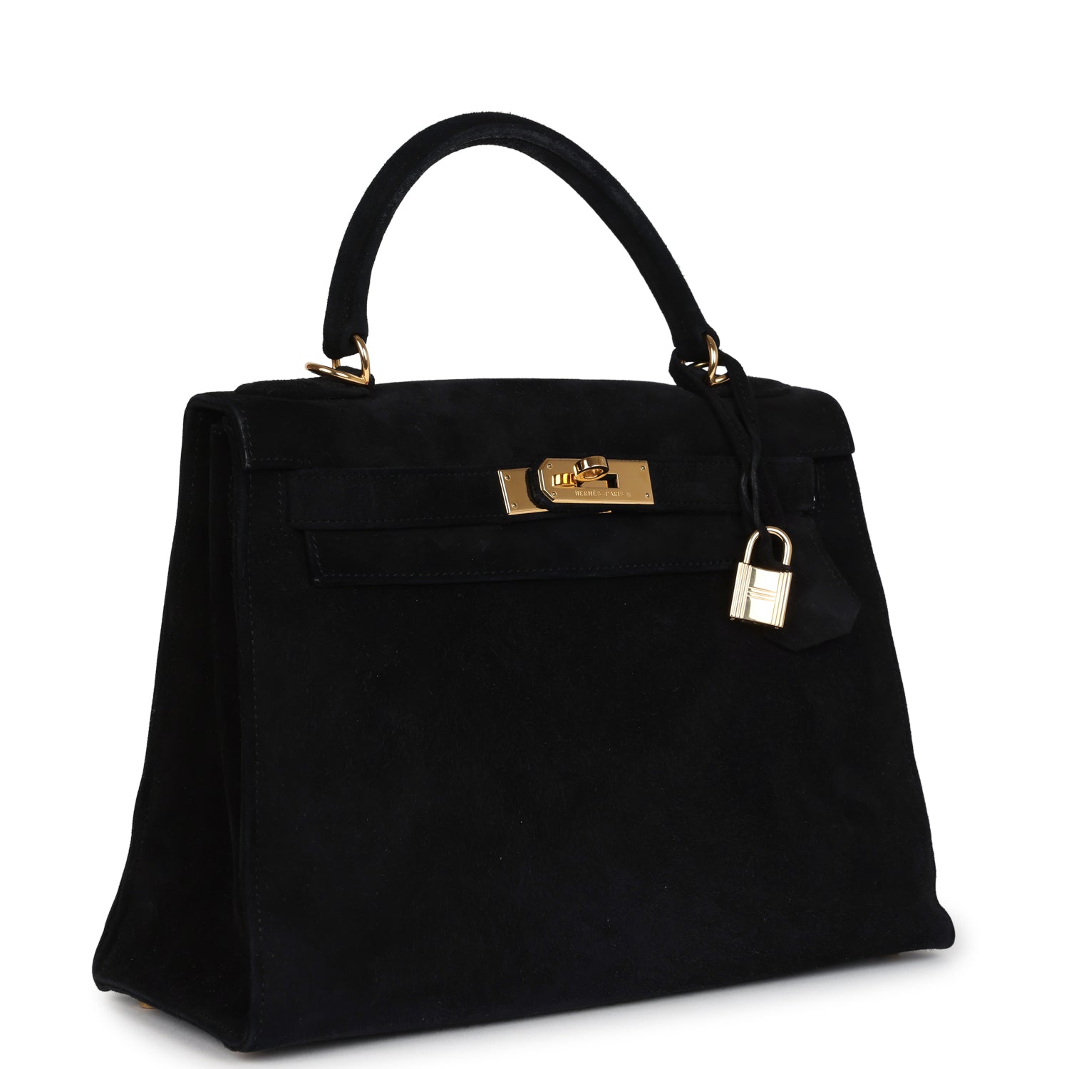New Hermes Kelly Sellier 28 Black Doblis Gold Hardware
