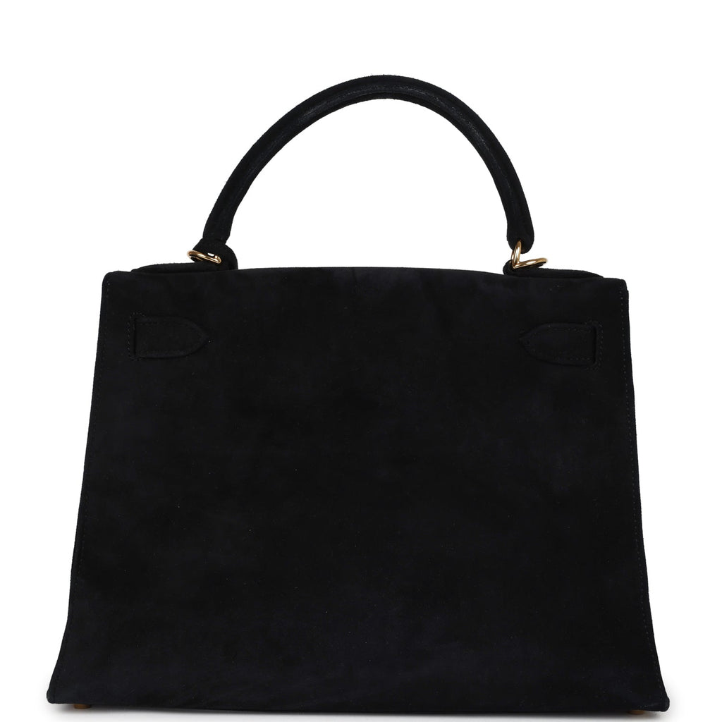 New Hermes Kelly Sellier 28 Black Doblis Gold Hardware
