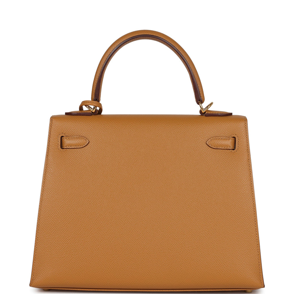 Hermes Kelly Sellier 25 Sesame Epsom Gold Hardware