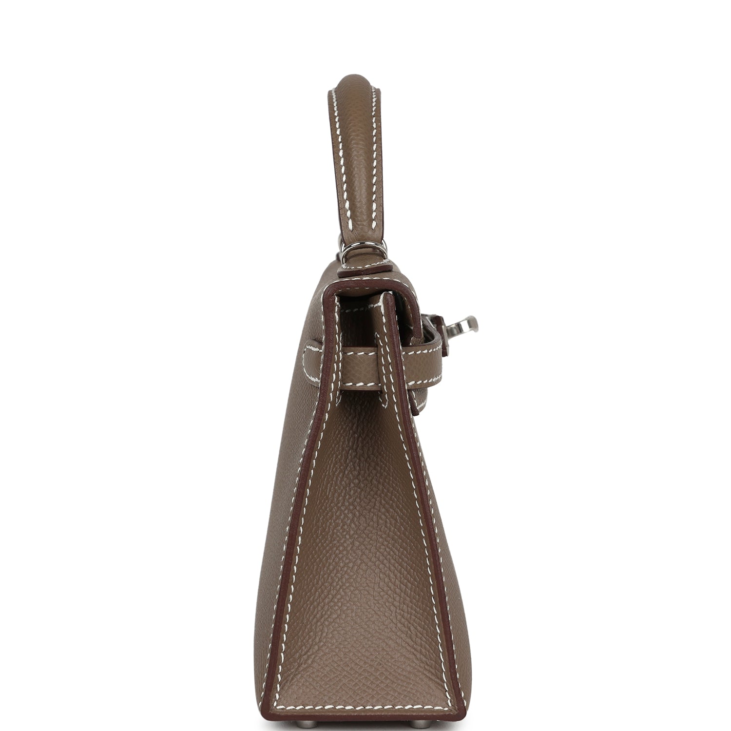 Hermes Kelly Sellier 20 Etoupe Epsom Palladium Hardware