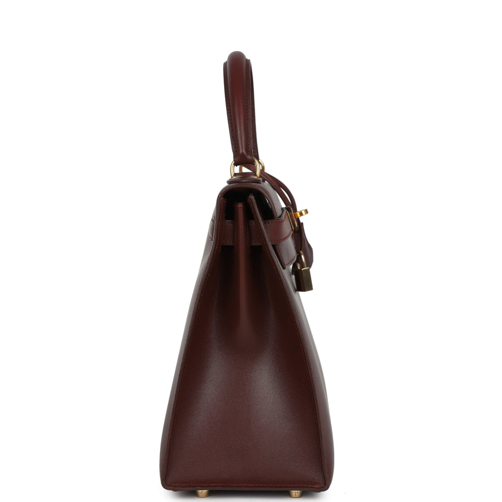 New Hermes Kelly Sellier 28 Noisette Box Gold Hardware