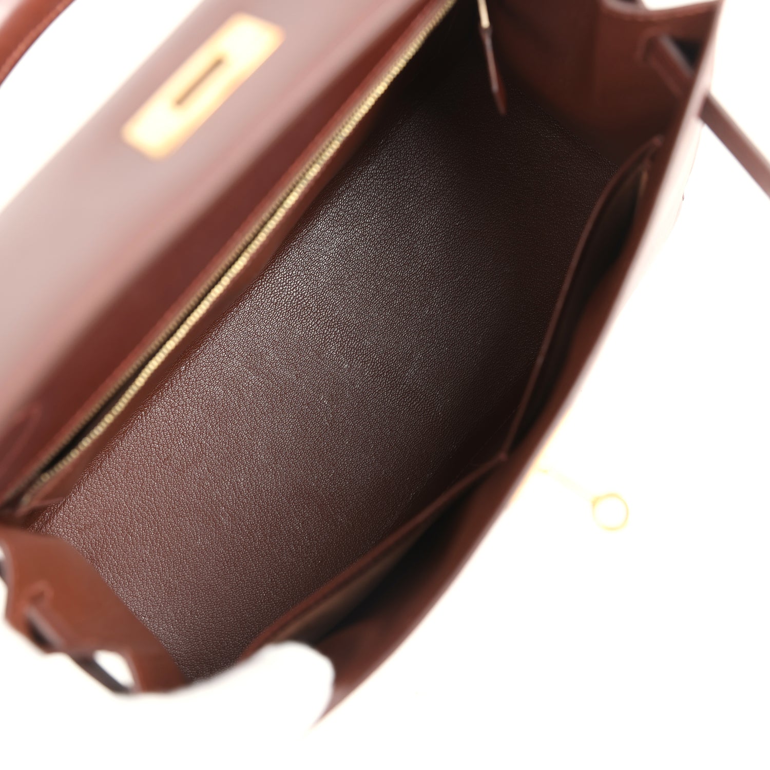 New Hermes Kelly Sellier 28 Noisette Box Gold Hardware