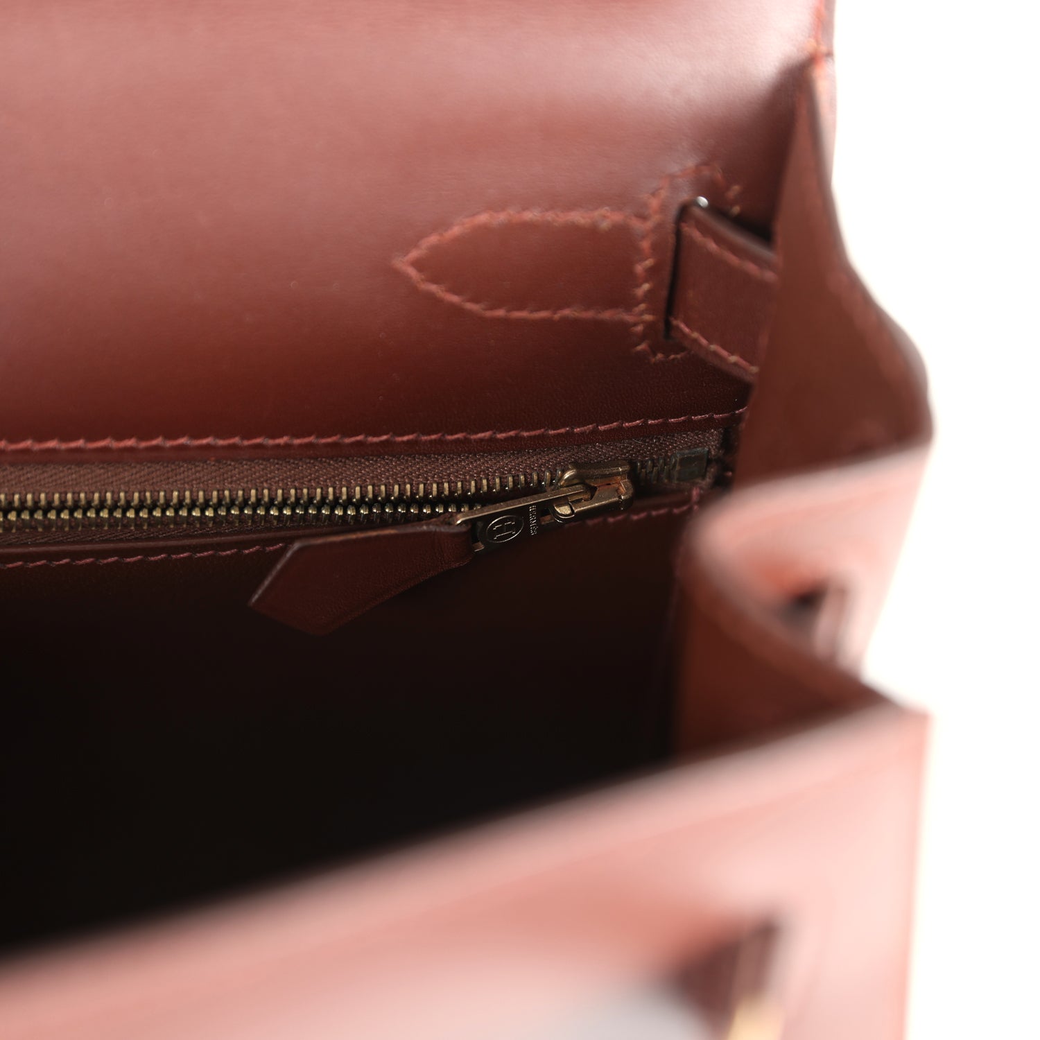 New Hermes Kelly Sellier 28 Noisette Box Gold Hardware
