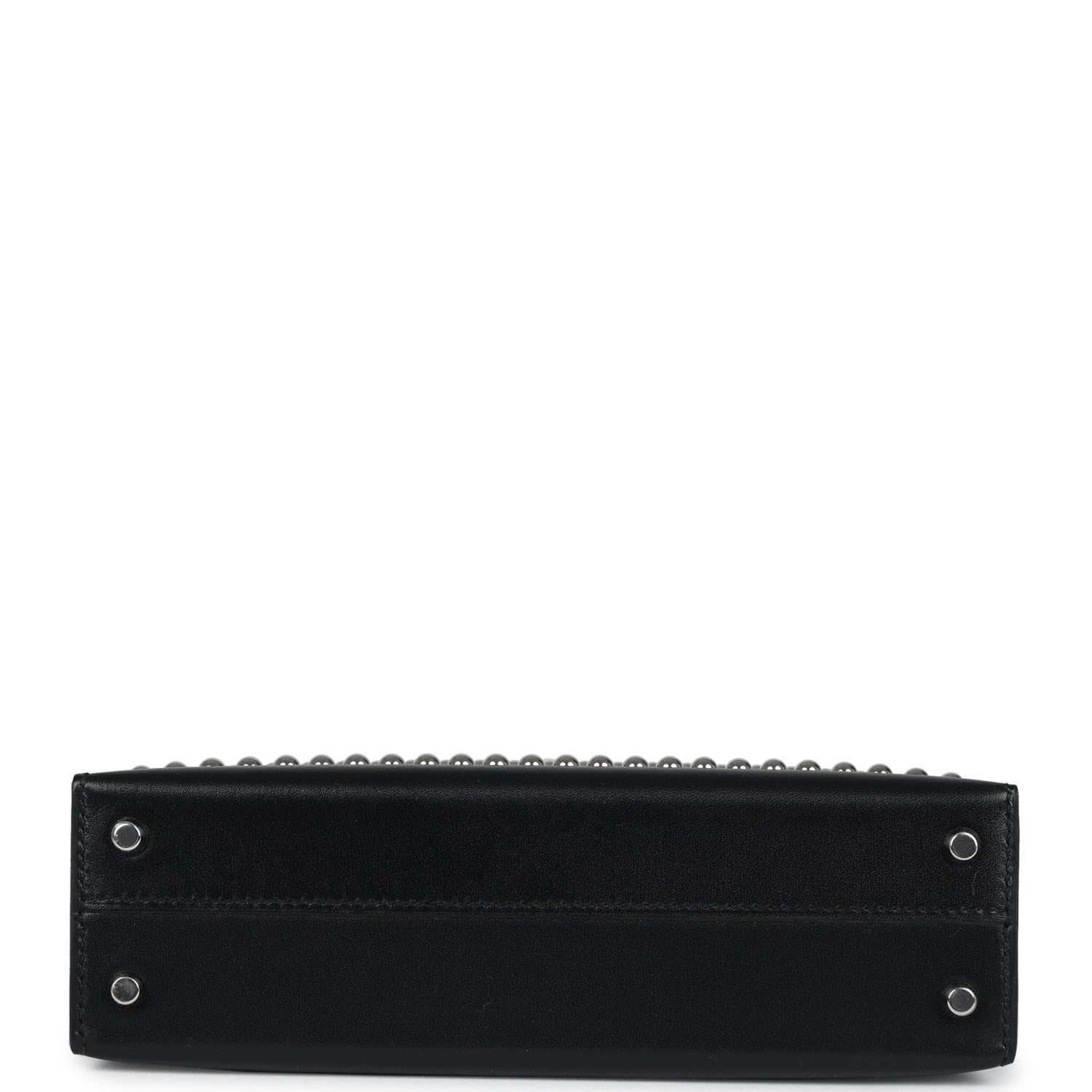 Hermes Kelly Sellier 20 Clouté Black Box Palladium Hardware