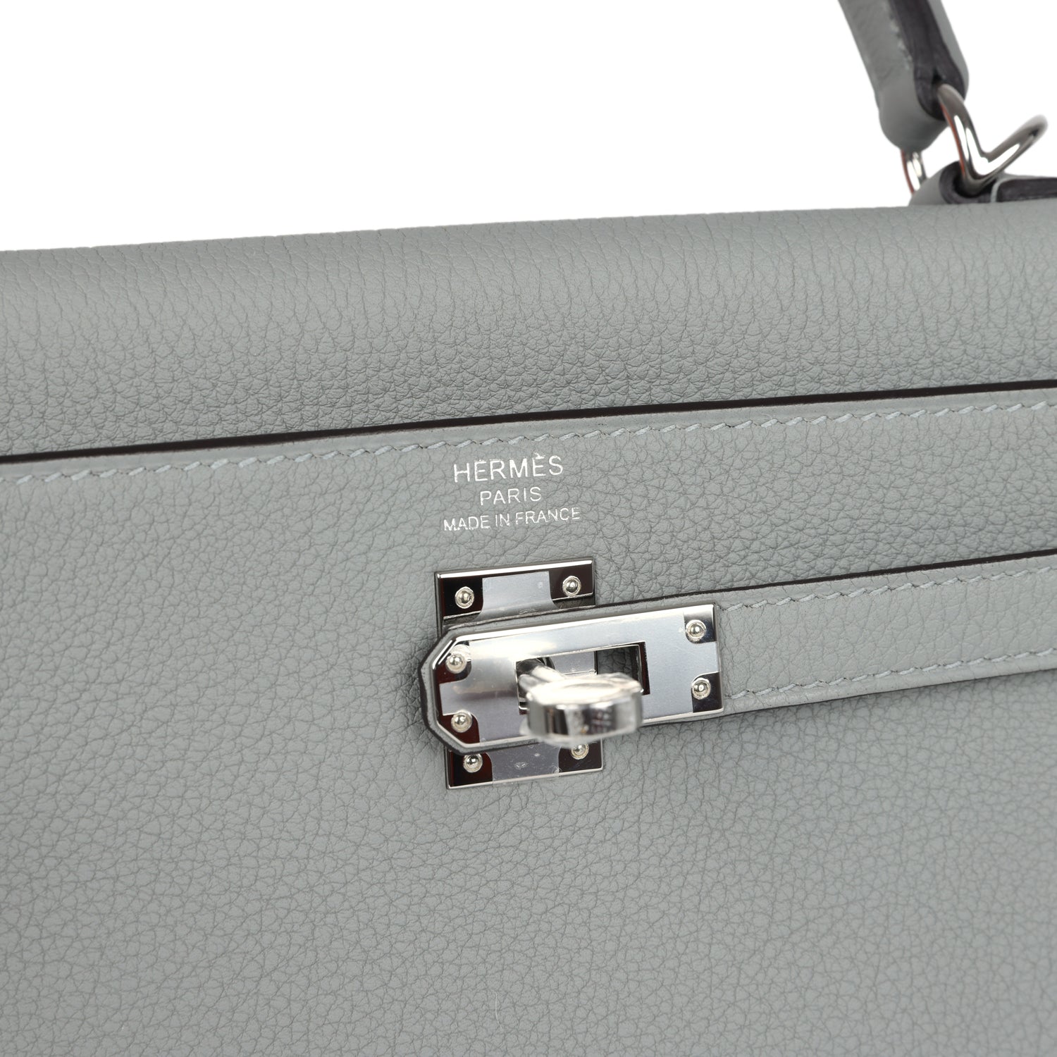 Hermes Kelly Retourne 25 Gris Mouette Togo Palladium Hardware