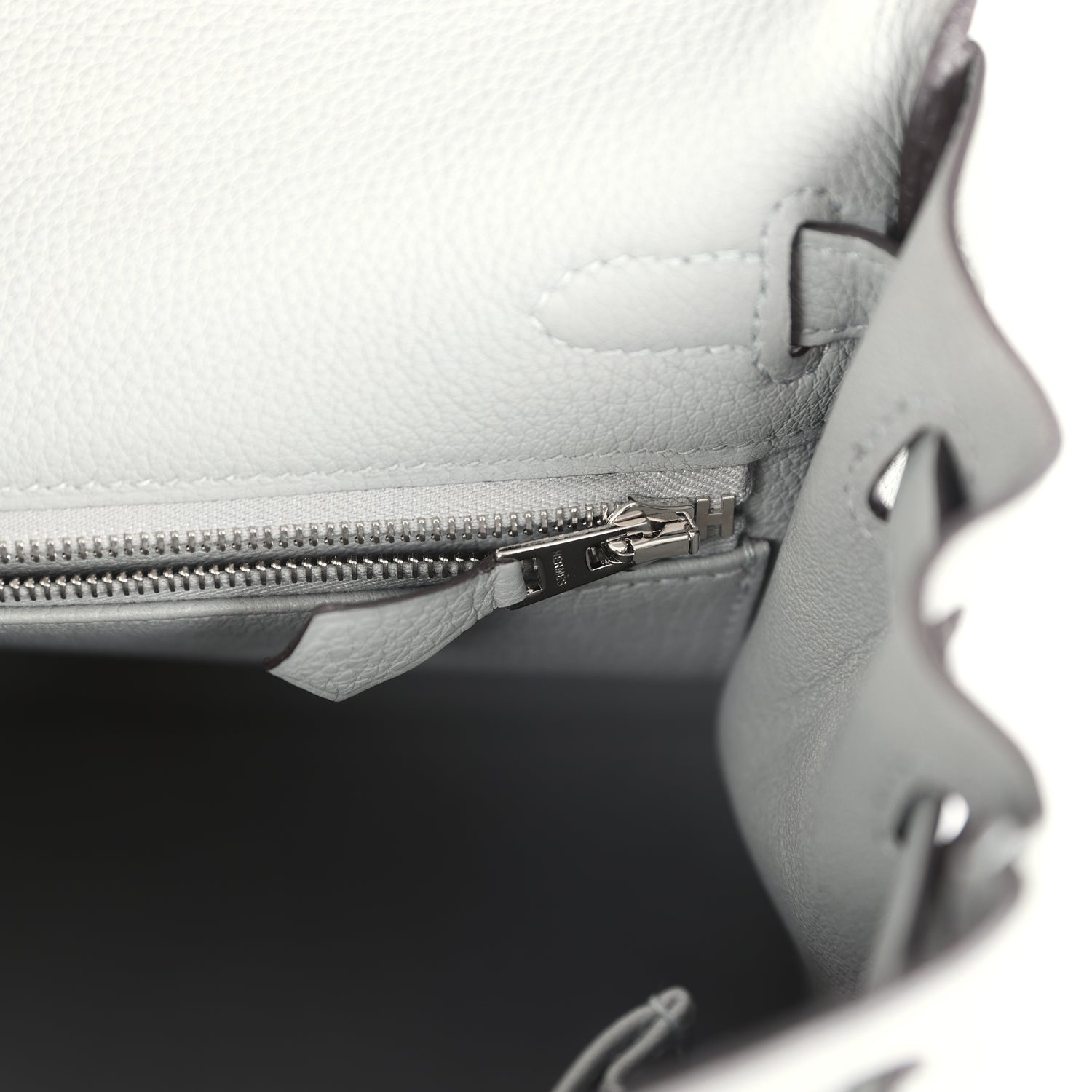 Hermes Kelly Retourne 25 Gris Mouette Togo Palladium Hardware