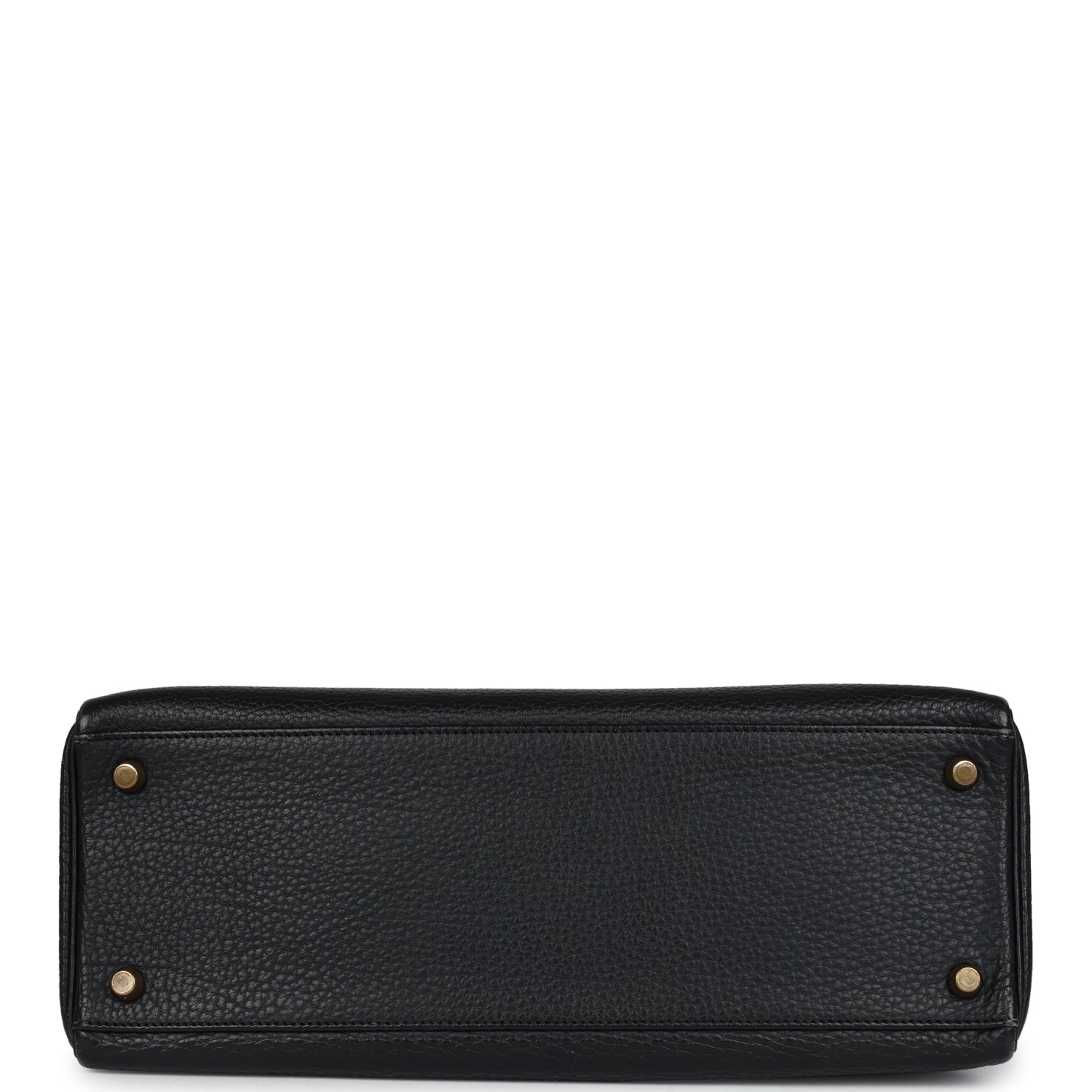 New Hermes Kelly Retourne 32 Black Ardennes Gold Hardware