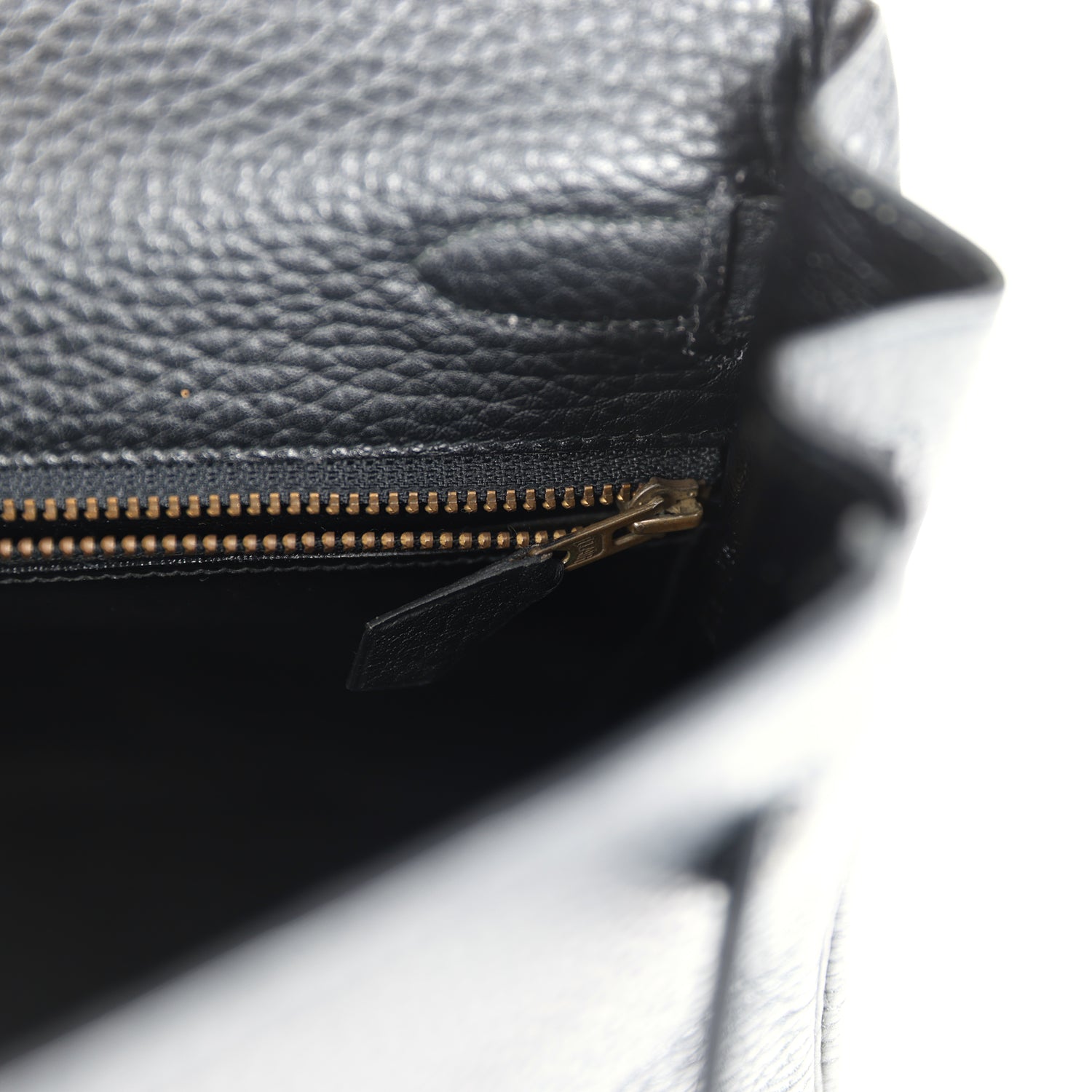 New Hermes Kelly Retourne 32 Black Ardennes Gold Hardware